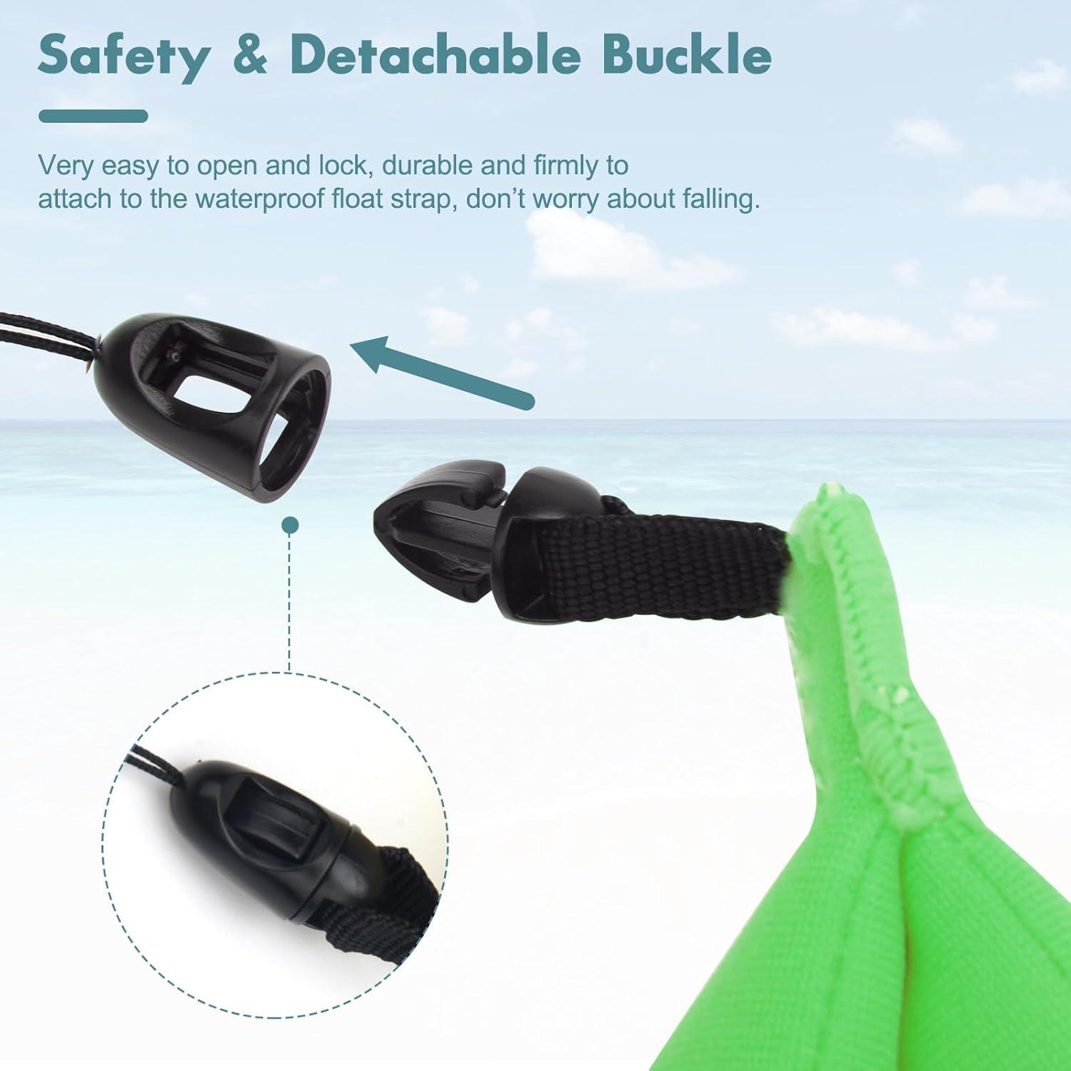 Correa Flotante Impermeable 4Pcs Neopreno Verde para Cámara