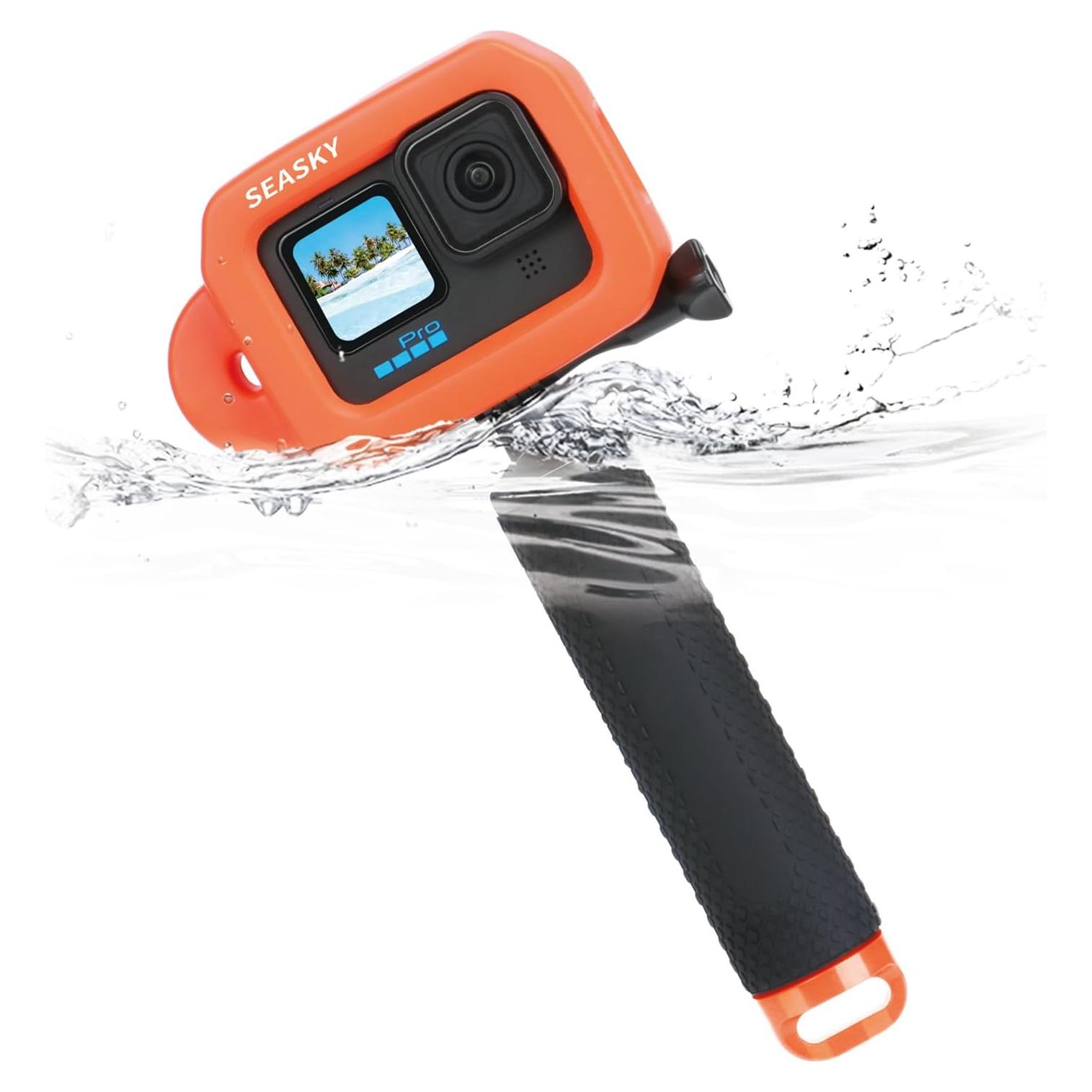Funda Flotante SEASKY para Gopro Hero 13/12/11/10/9 con Mango