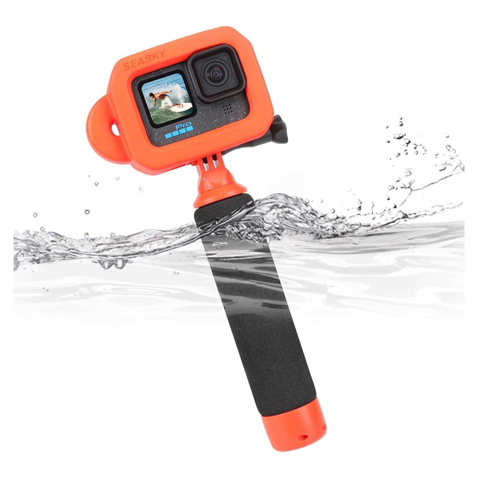 Funda Flotante SEASKY y Mango Flotante F1 para GoPro 13/12/11/10/9
