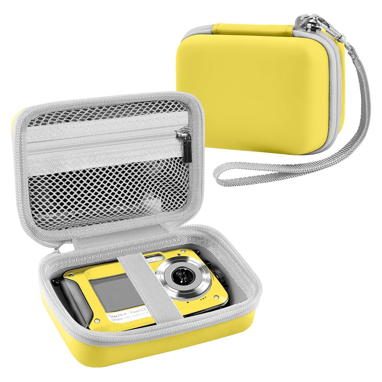 Funda de cámara submarina Leayjeen amarilla para YISENCE/QUNVAL