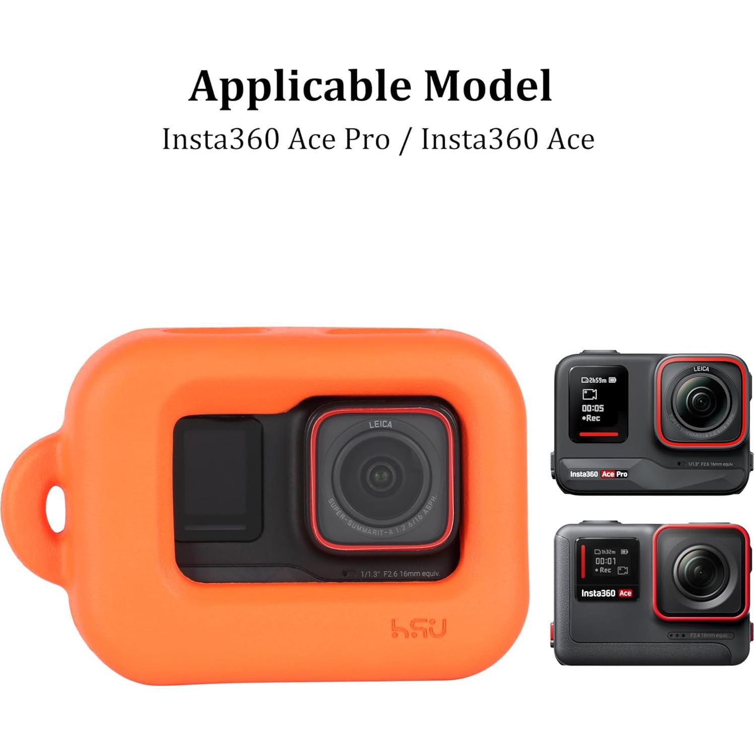 Funda Flotante HSU para Insta360 Ace Pro - Naranja, Accesorios