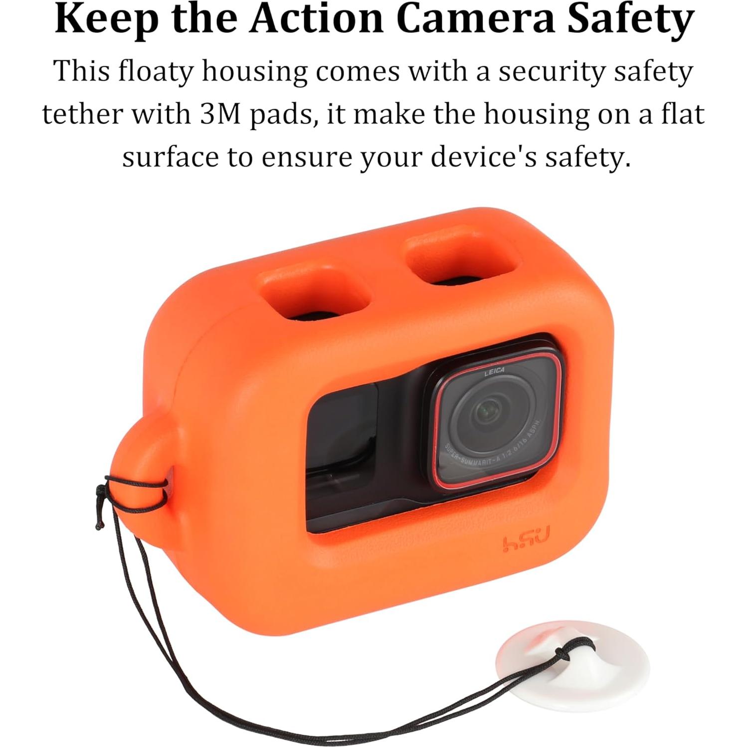 Funda Flotante HSU para Insta360 Ace Pro - Naranja, Accesorios