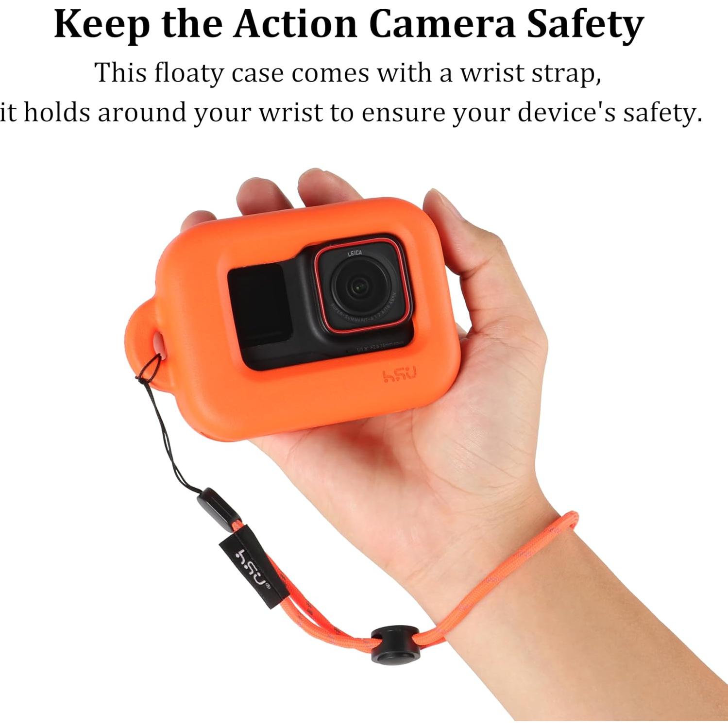 Funda Flotante HSU para Insta360 Ace Pro - Naranja, Accesorios