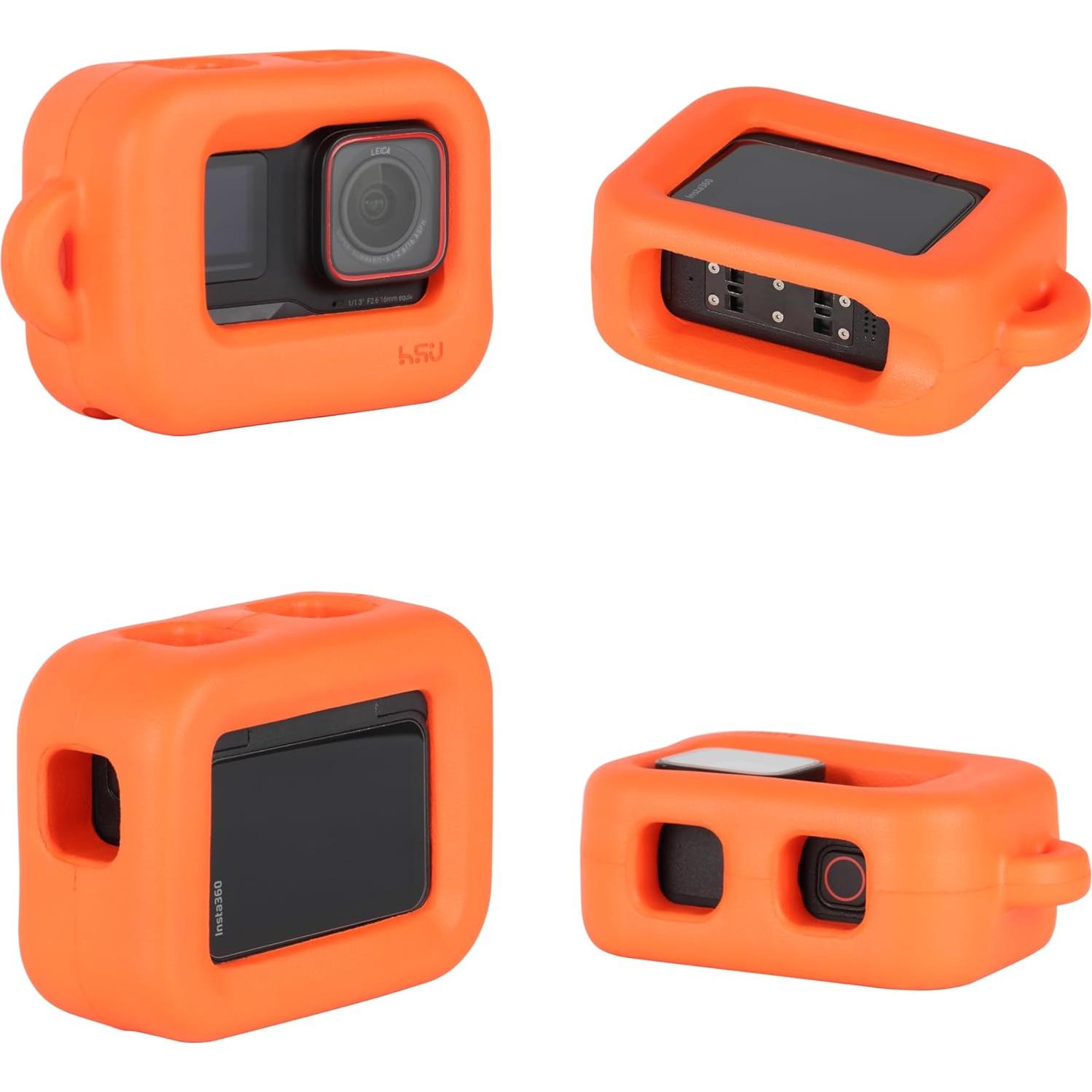 Funda Flotante HSU para Insta360 Ace Pro - Naranja, Accesorios