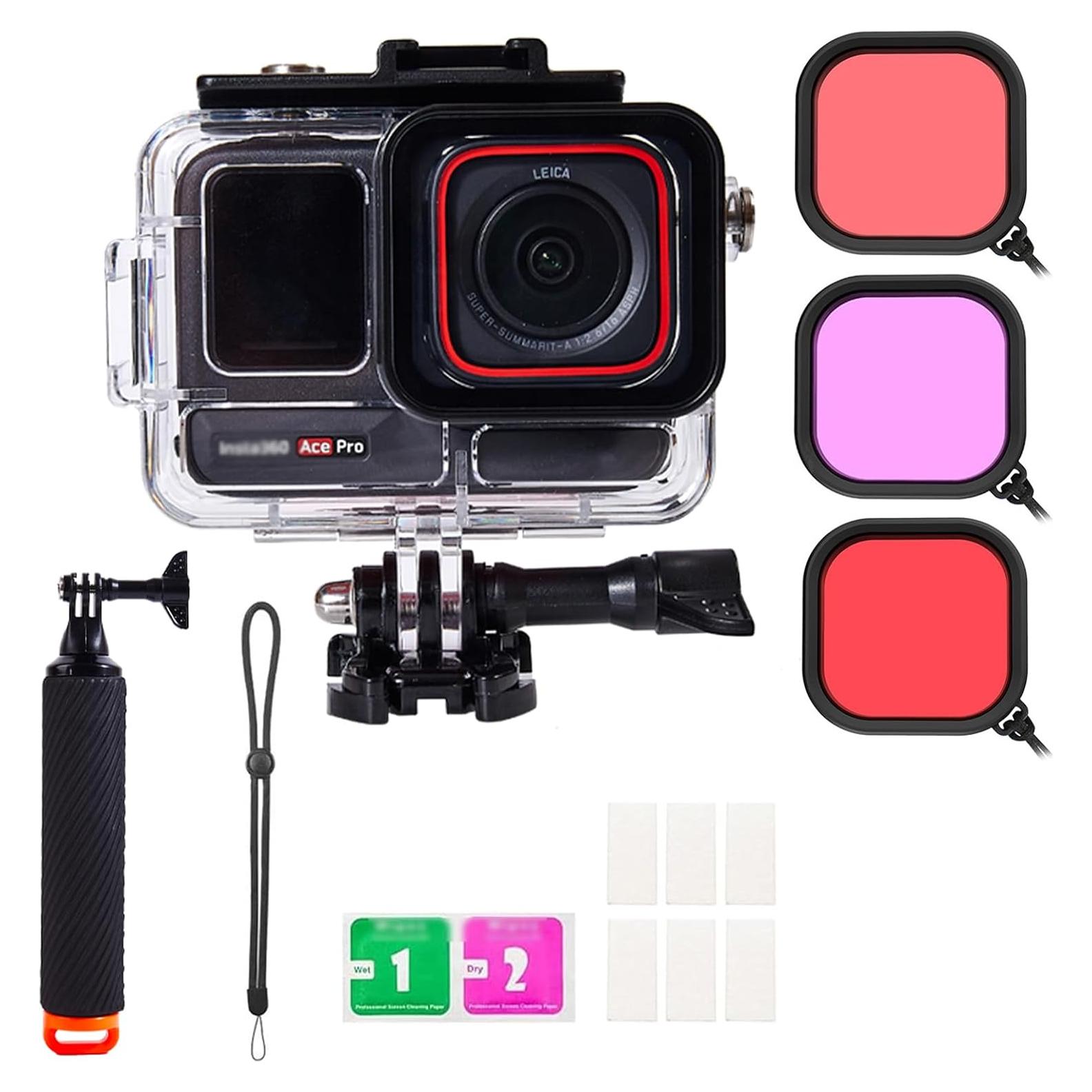 Funda Impermeable UnisonPet para Insta 360 Ace Pro 60m