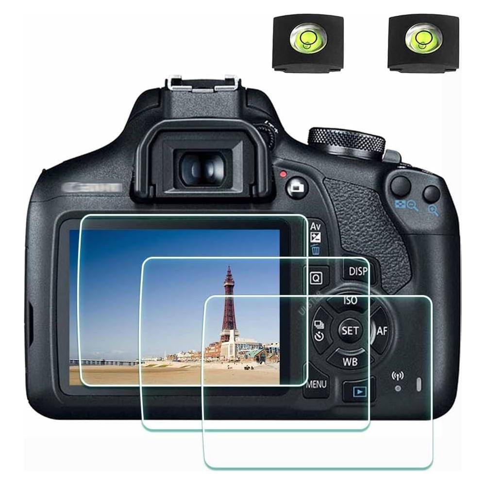 Protector de Pantalla Cristal Templado 9H para Canon EOS Rebel T7 T6 T5