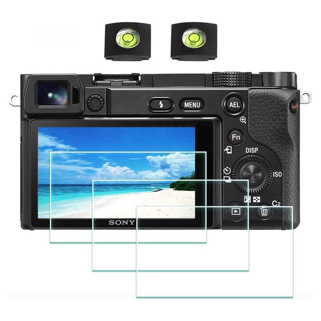 Protector de Pantalla 9H y Cubierta de Zapata Fría Sony A6000