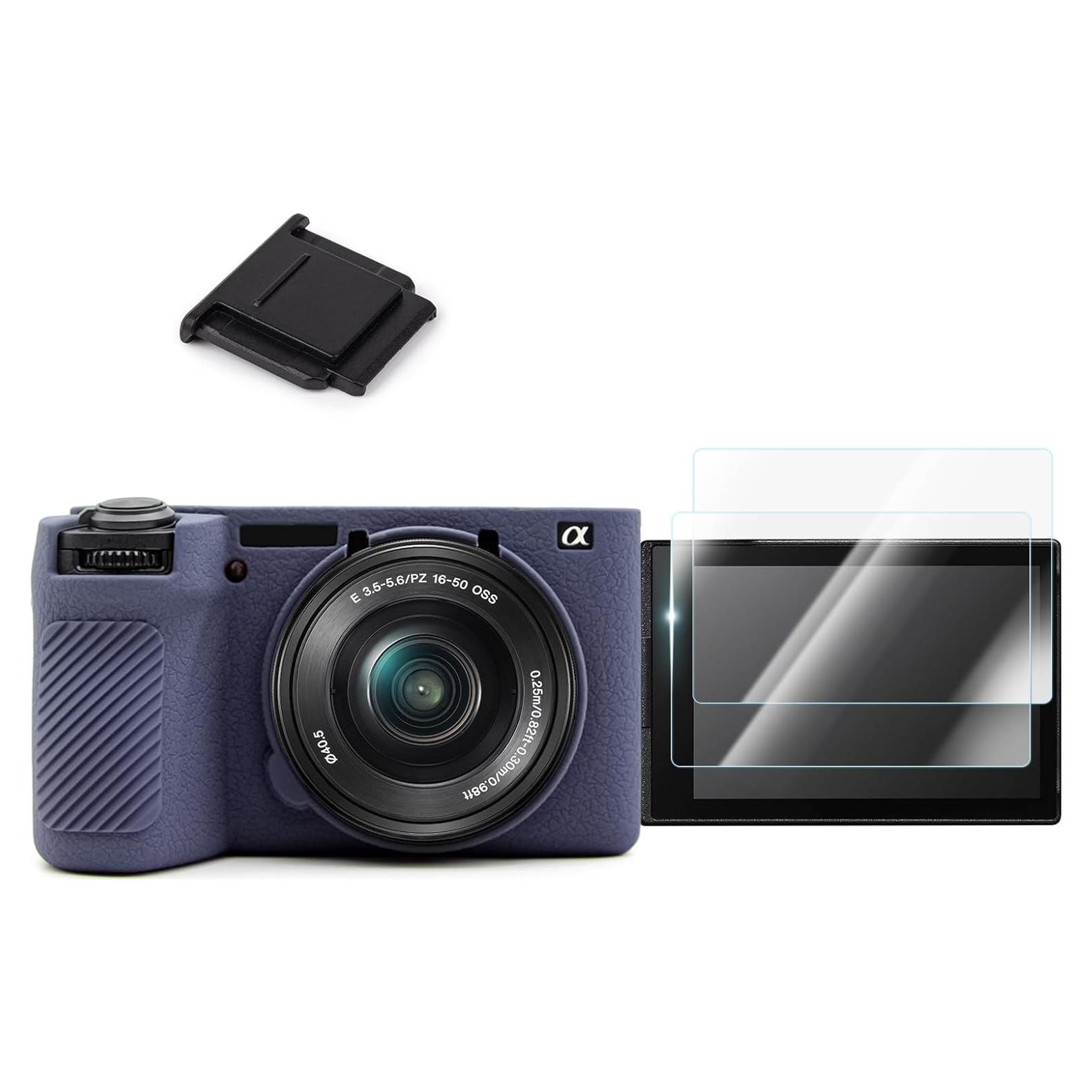 Kit Accesorios Sony Alpha 6700 - Funda Silicona y Protectores