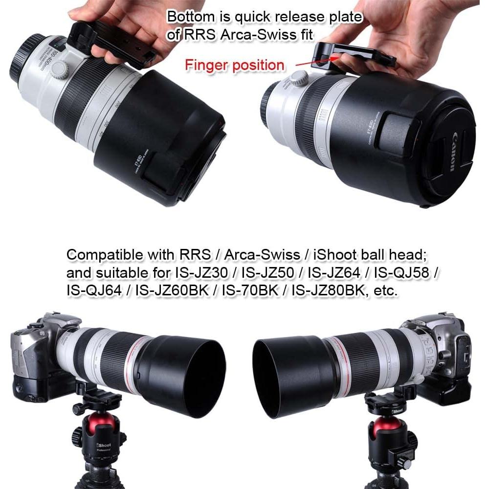 Base de Anillo de Montaje de Trípode iShoot IS-THC140 para Canon EF 100-400mm