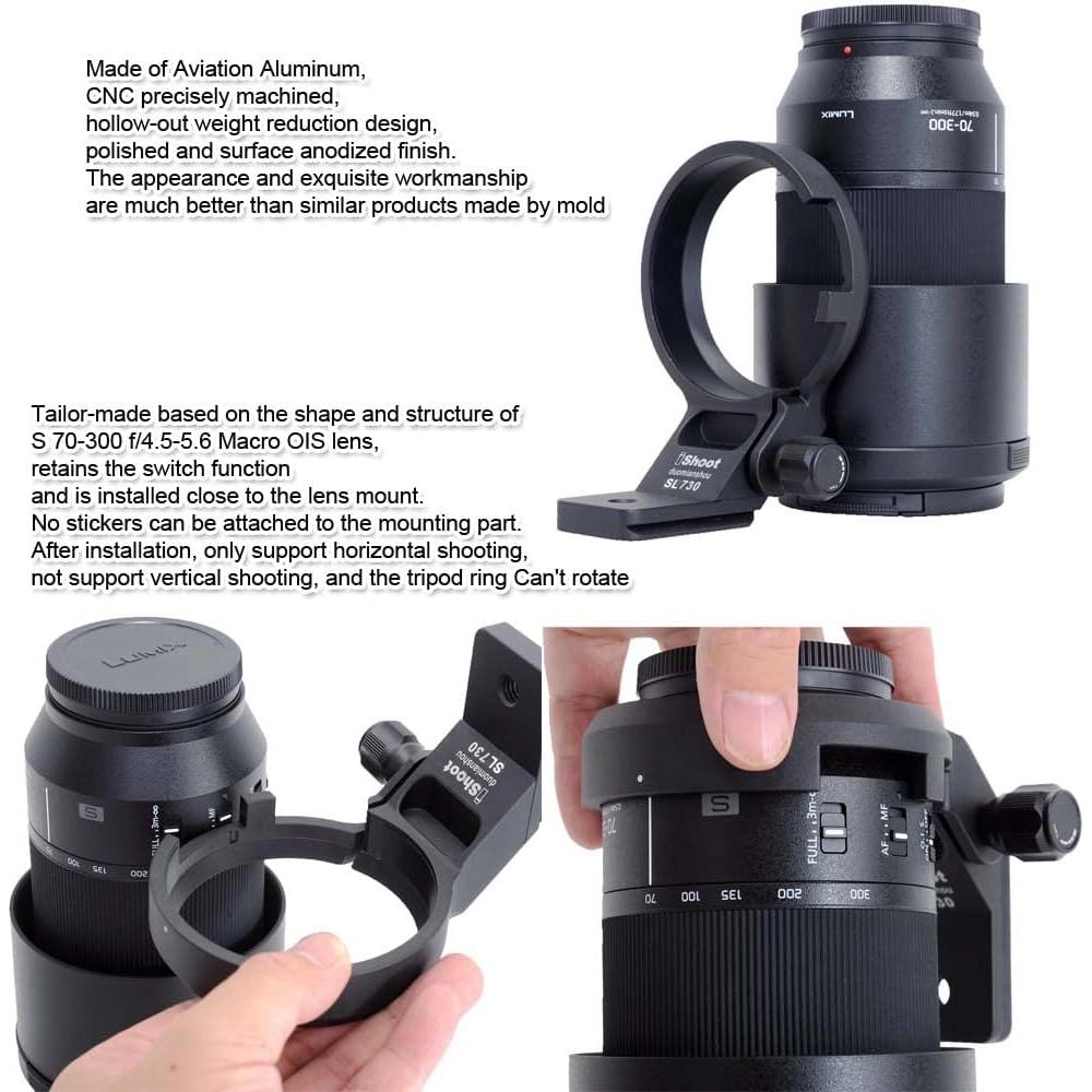 Anillo de Montaje en Trípode iShoot IS-SL730 para Lente Panasonic Lumix S 70-300