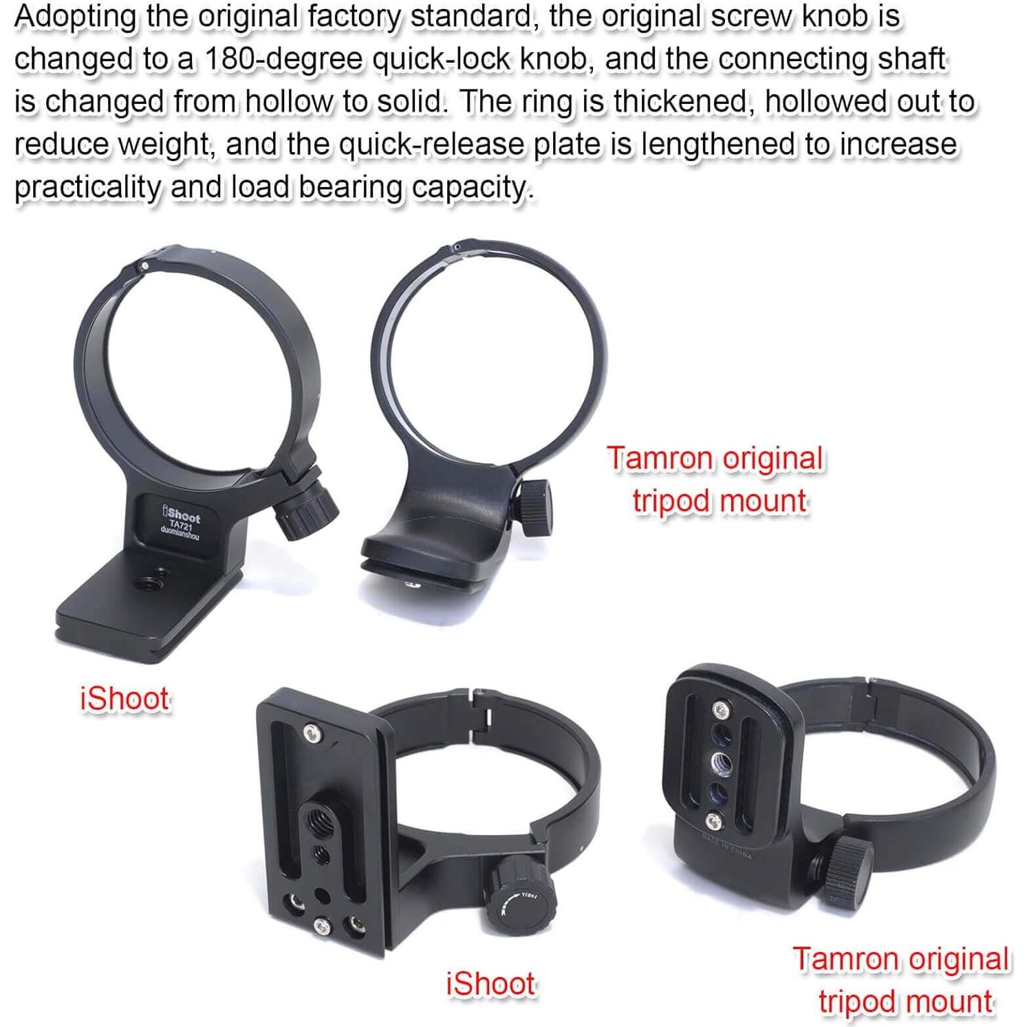 Anillo de Montaje en Trípode iShoot IS-TA721 para Lente Tamron 70-210mm