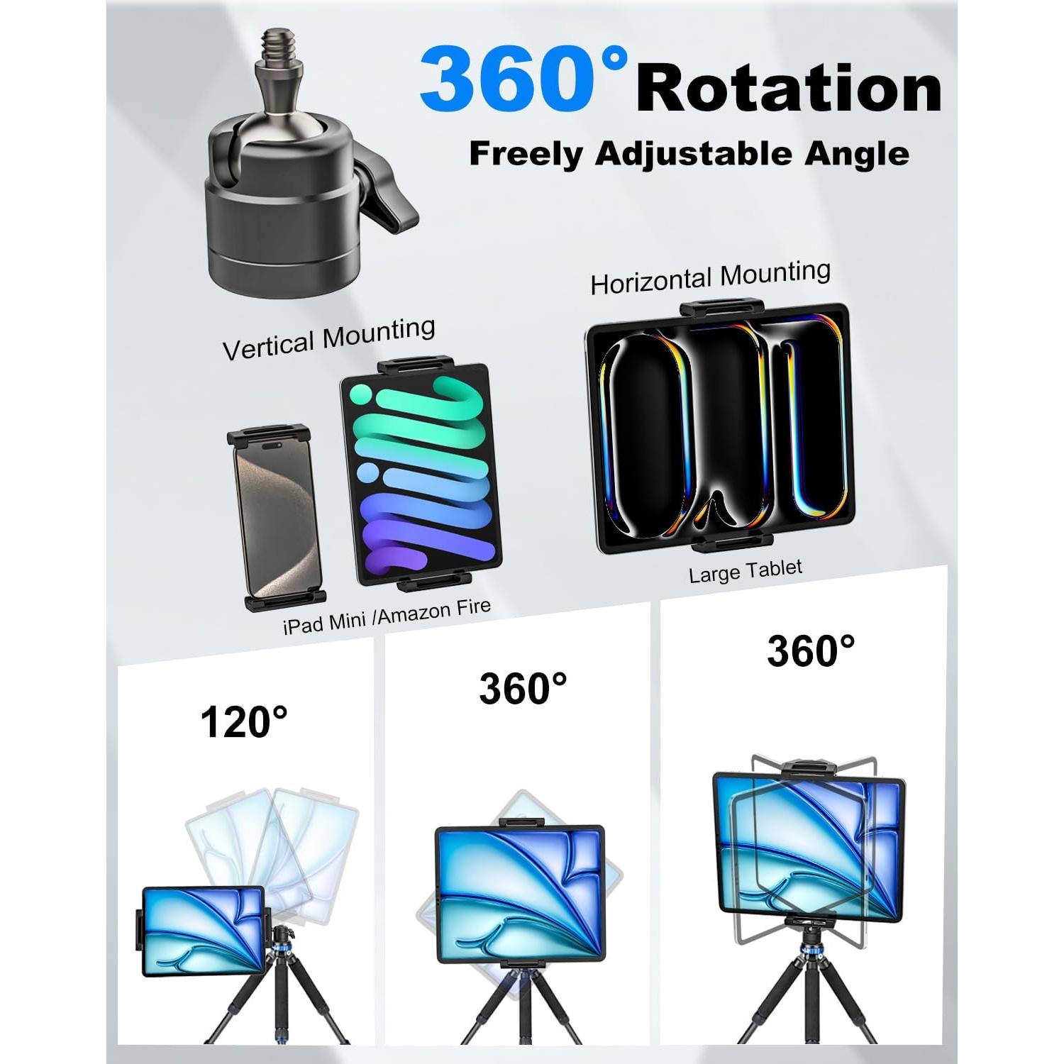 Adaptador de Soporte para Trípode Kolasels para Tabletas 5.5-15.6"