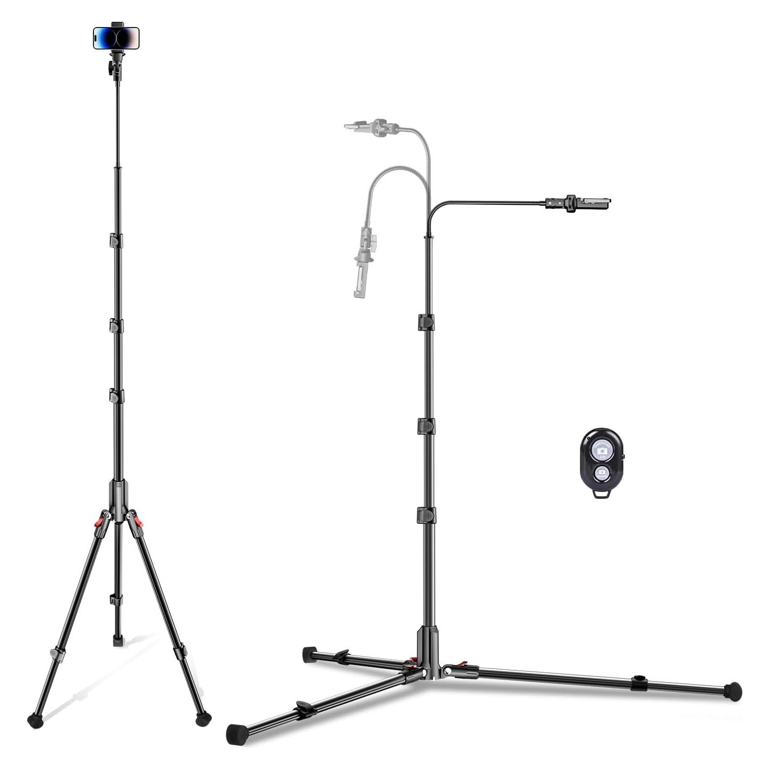 Trípode para Teléfono CAMBOFOTO S202 213 cm con Control Remoto