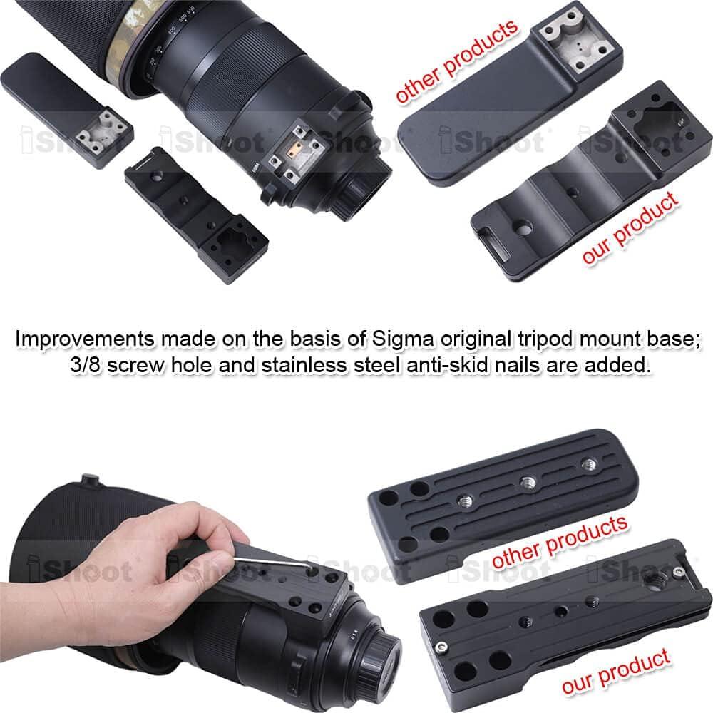 Base de Montaje en Trípode iShoot para Lentes Sigma 150-600mm