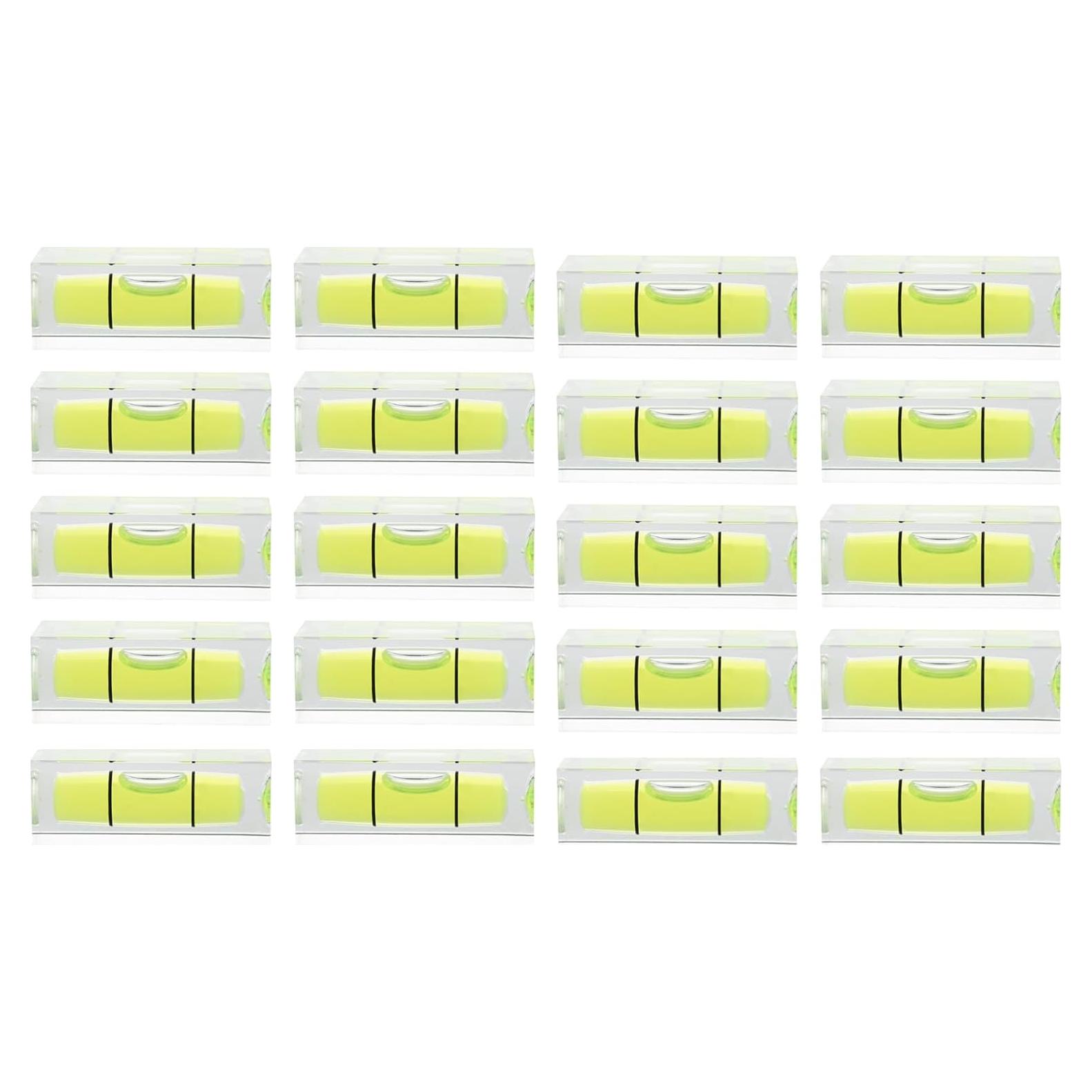 Nivel de Burbuja Mini JYK 20 Pcs 10x10x29mm Acrílico