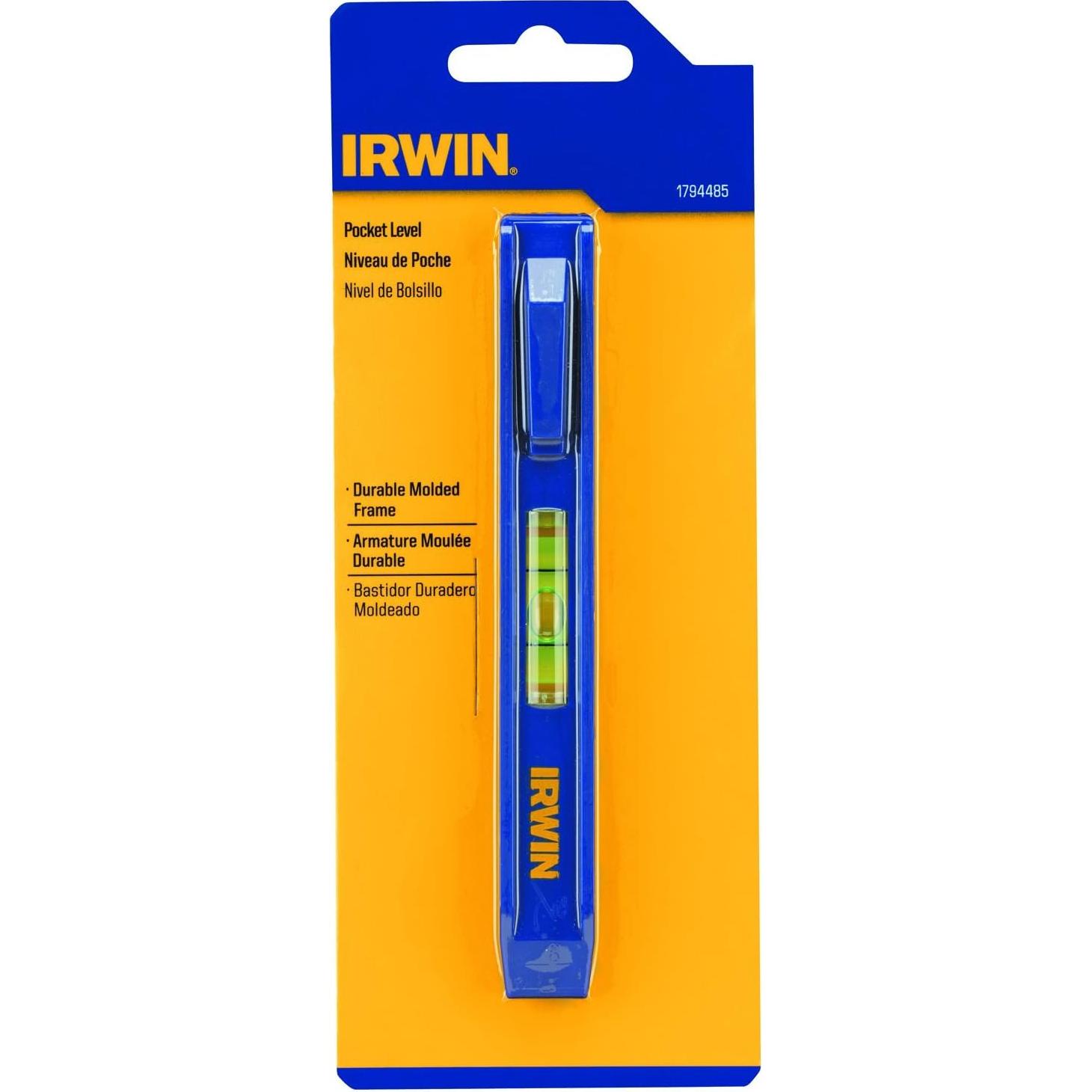 Nivel de bolsillo IRWIN Tools 12.7 cm Azul 1794485