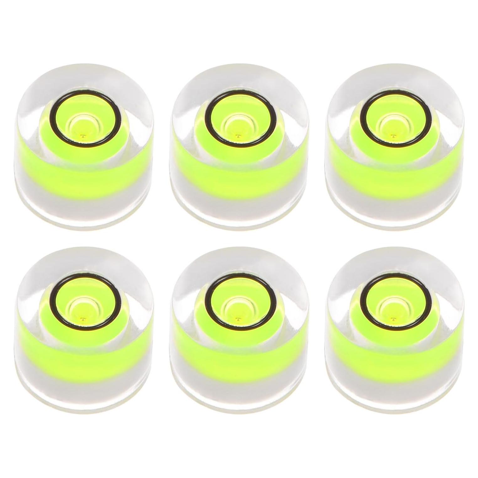 Nivel de Burbuja Circular HARFINGTON 8mm Verde - 6 Piezas