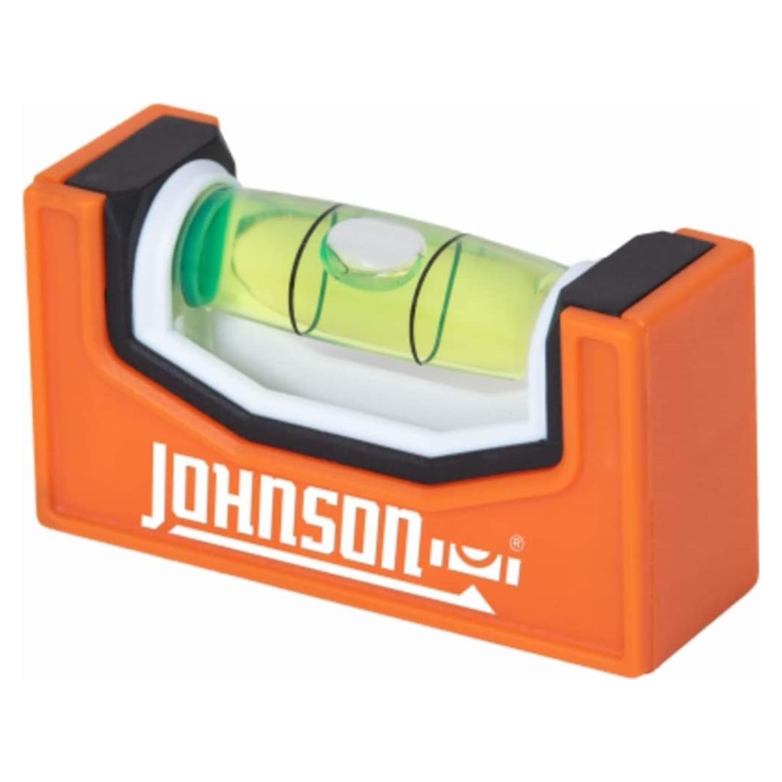Nivel de bolsillo magnético Johnson 1721P, 90.72g, naranja