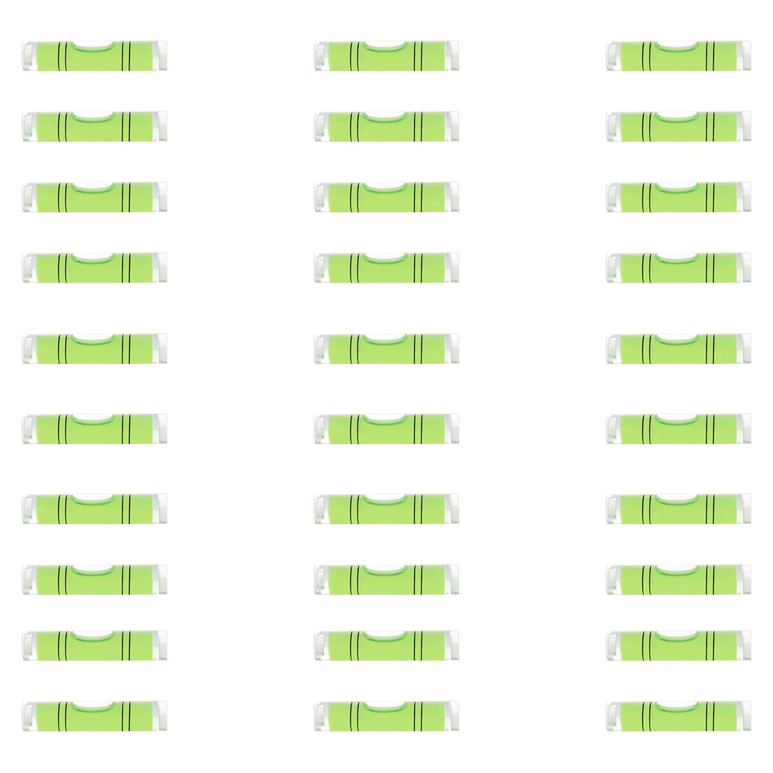 Nivel de Burbuja Redondo JYK 30pcs 7x27mm Acrílico