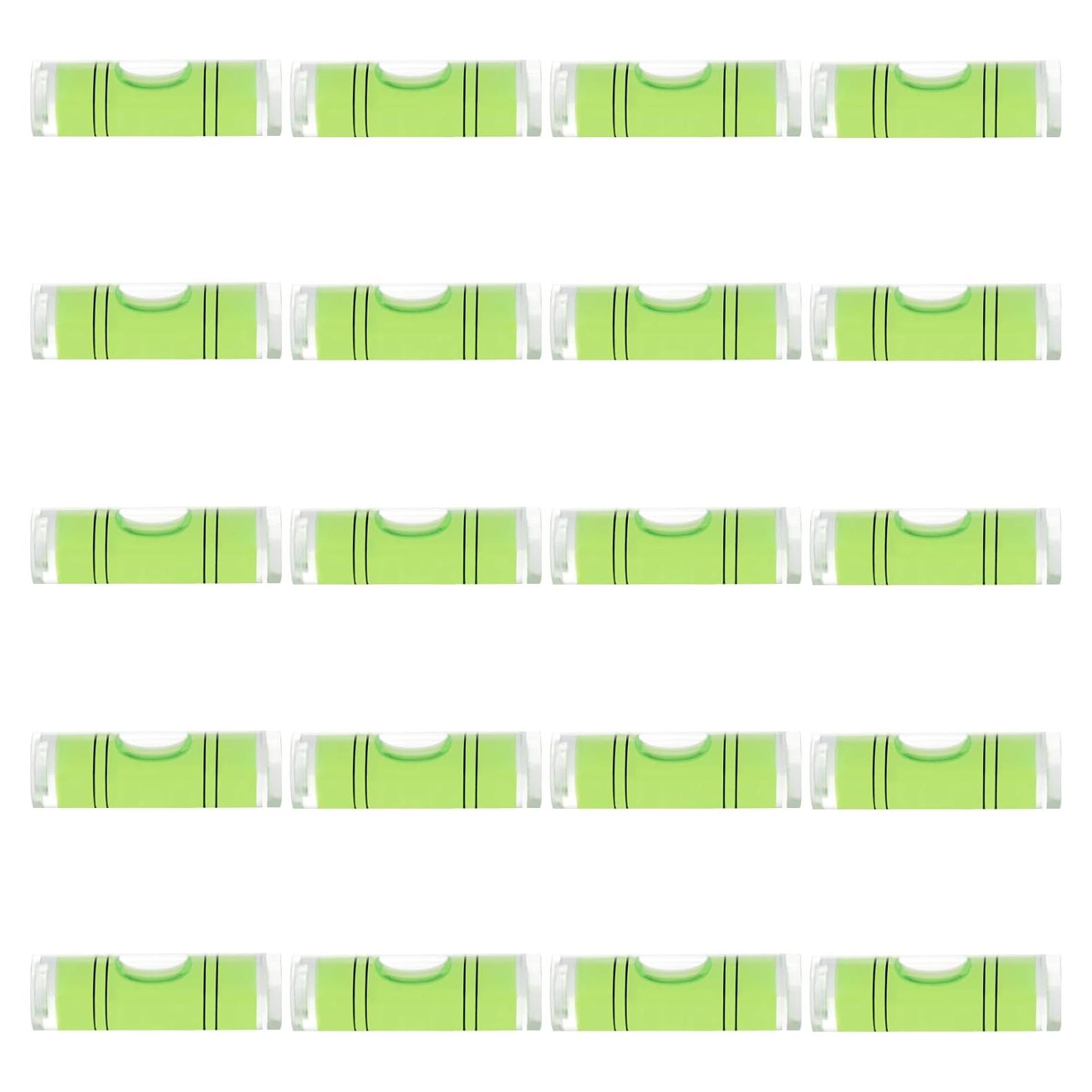 Nivel Cilíndrico Mini JYK 20pcs 9.5x34mm Herramientas de Medición