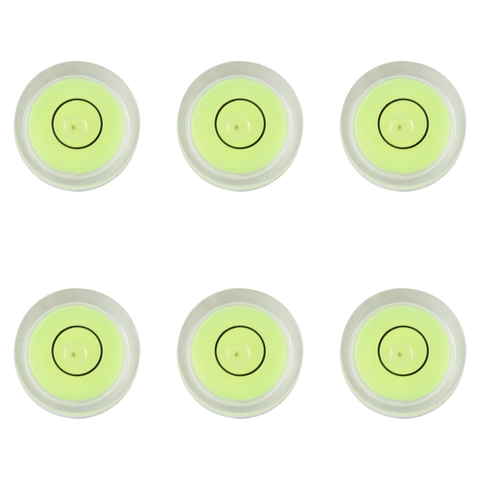 Nivel de Burbuja Circular JYK 6 Piezas 40x10mm Acrílico