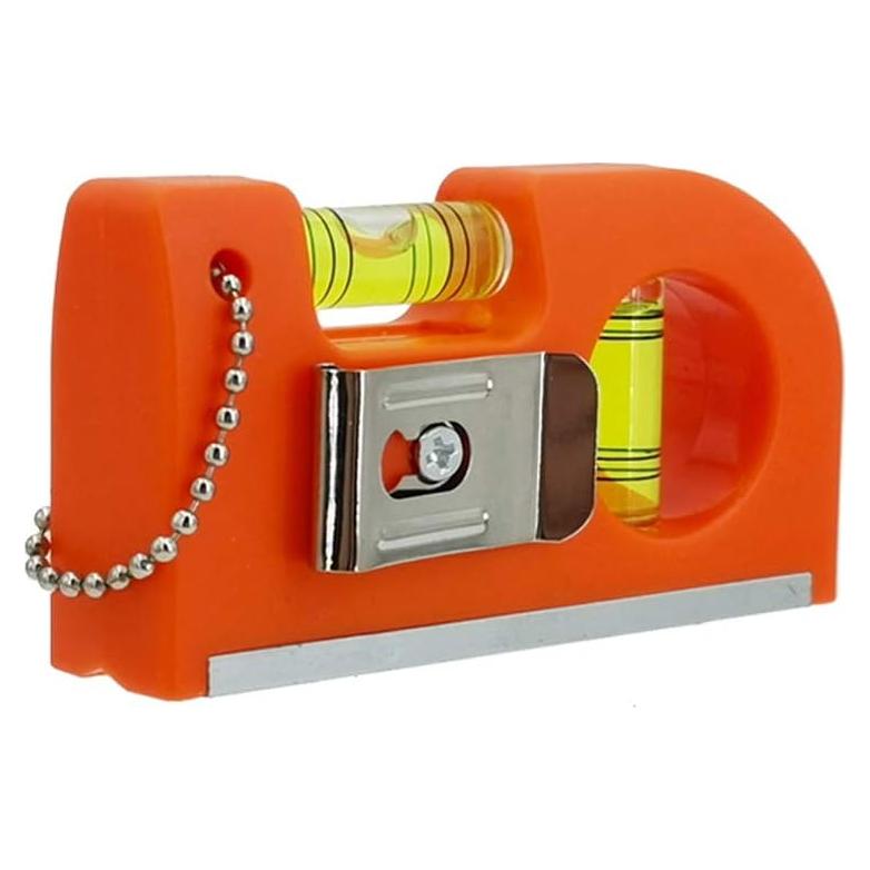 Nivel de Burbuja Mini Horizontal The Yan He 8.5cm Naranja