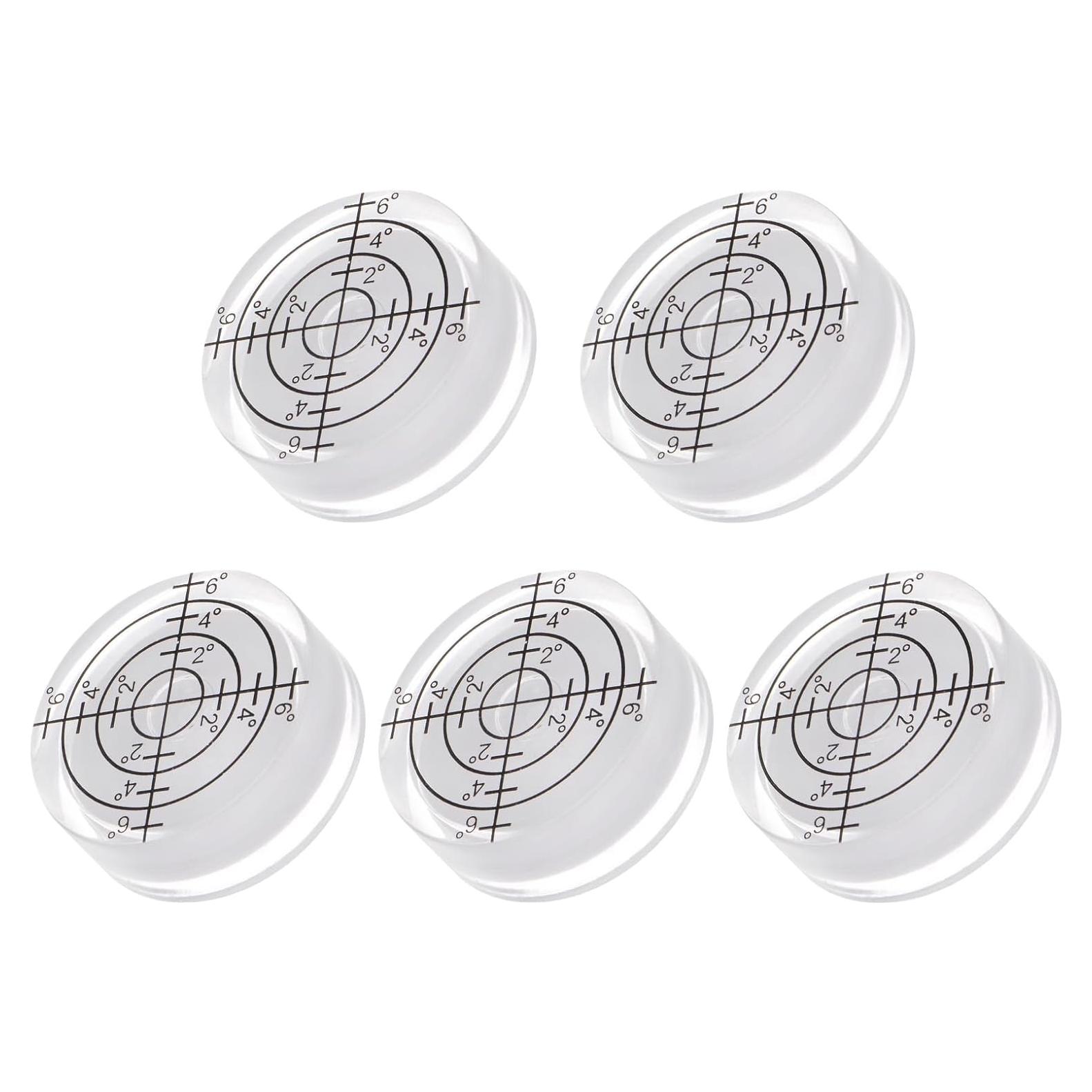 5 Piezas Nivel de Burbuja Circular 32mm Kozelo - Mini Herramienta