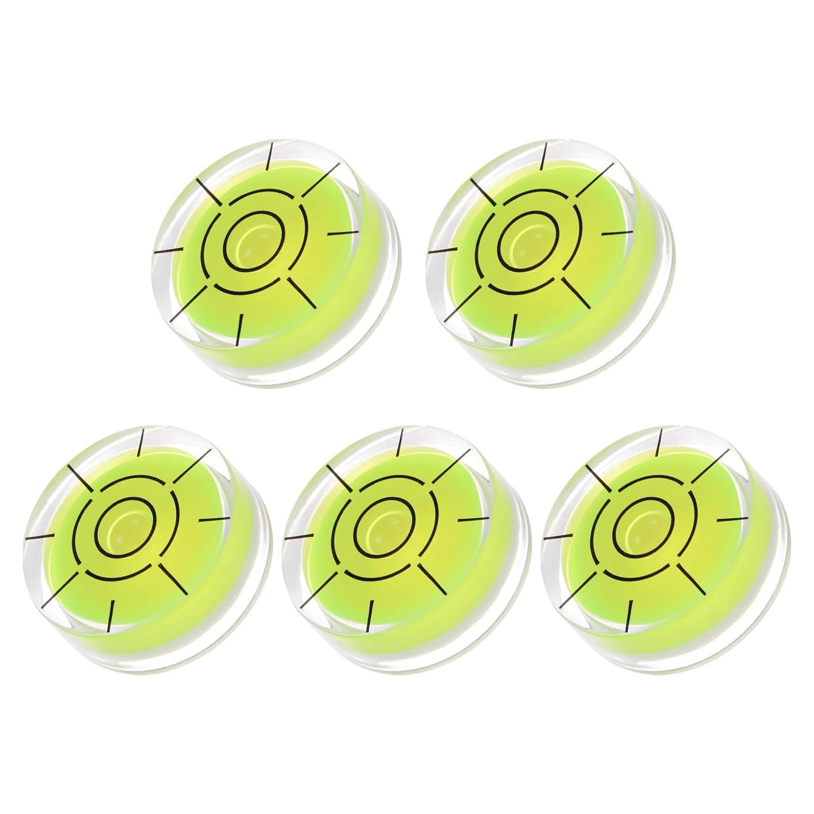 5 Niveles de Burbuja Redondos 32mm Kozelo - Herramientas de Nivelación