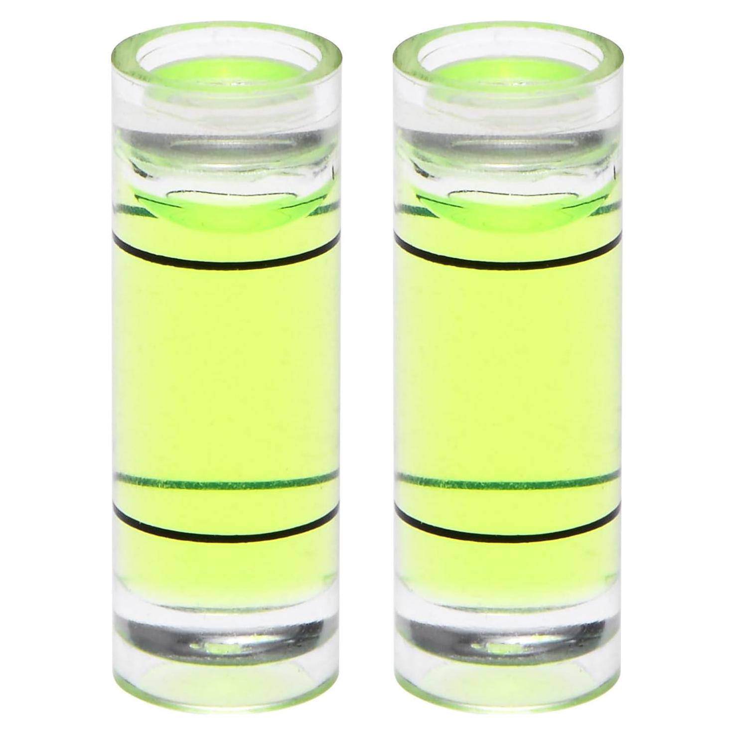 Nivel de Burbuja Cilíndrico HARFINGTON 2 Pcs 23mm Verde