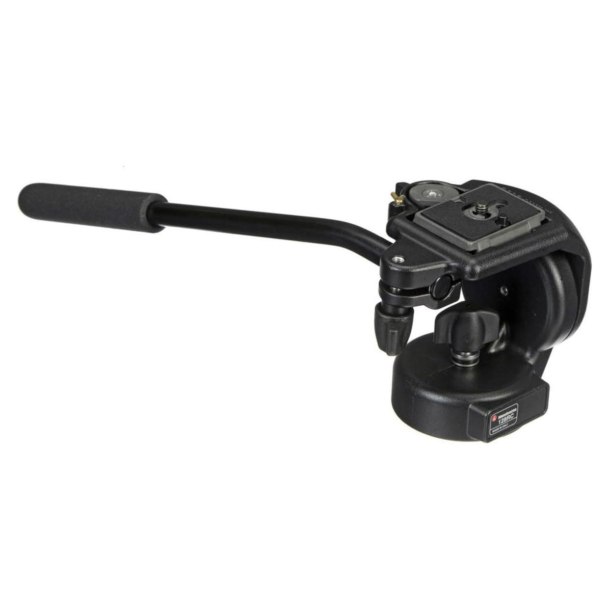 Cabezal de Fluido Manfrotto 128RC con Placa Rápida 200PL
