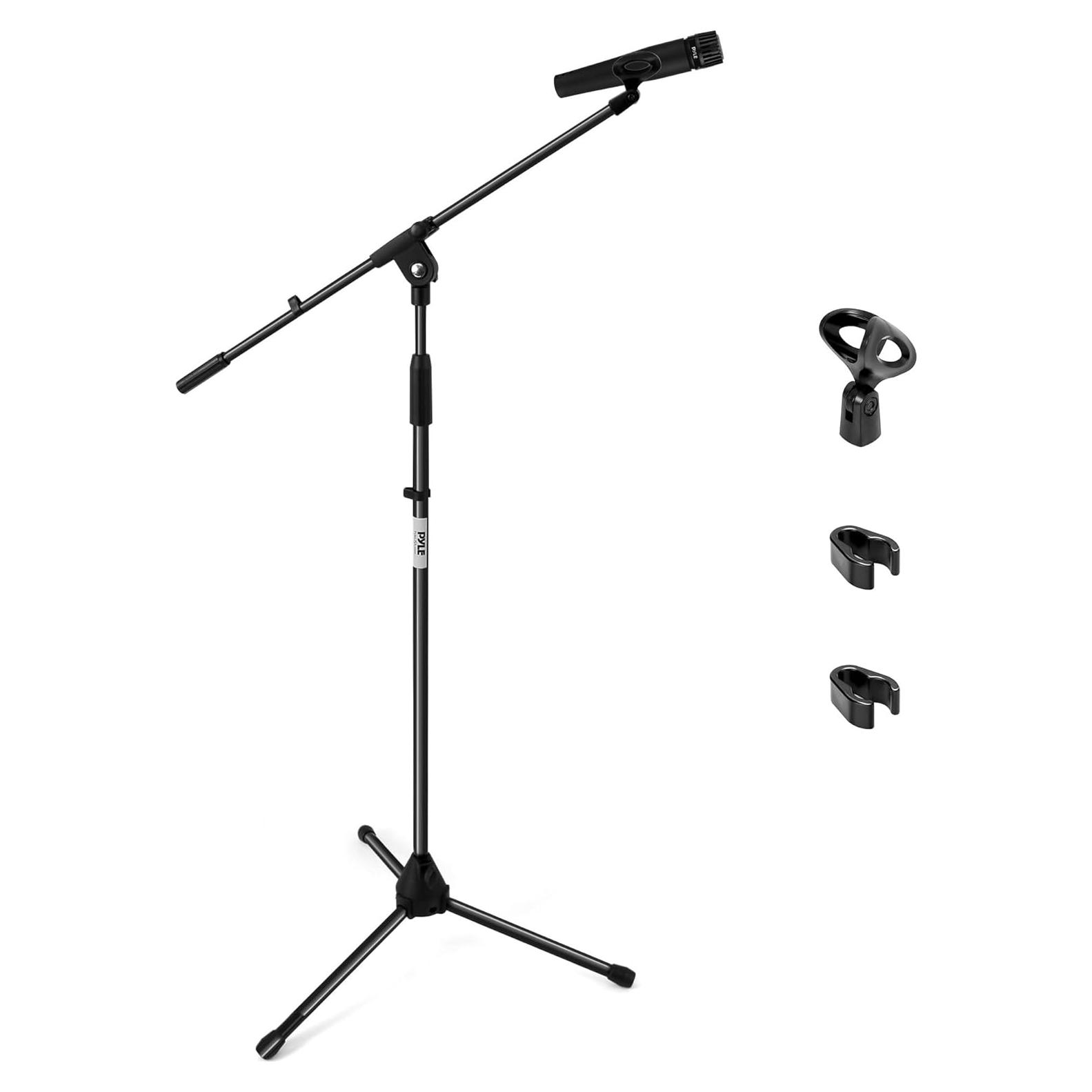 Soporte de Micrófono Pyle PMKS3 Plegable en Trípode Ajustable 95-165 cm