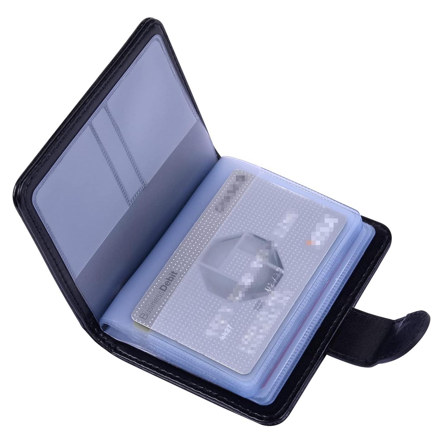 Portatarjetas de Crédito Wisdompro con Bloqueo RFID - Negro