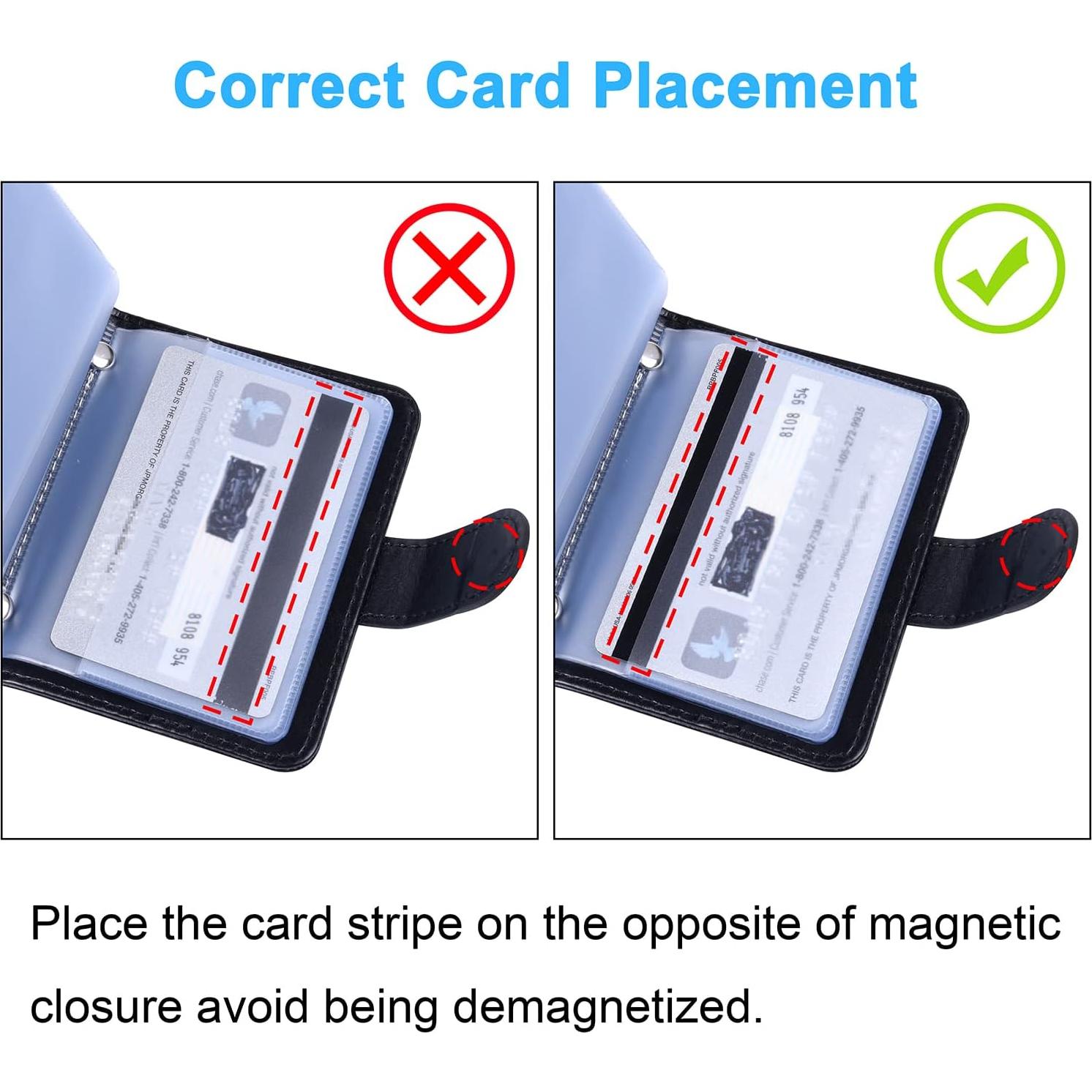 Portatarjetas de Crédito Wisdompro con Bloqueo RFID - Negro