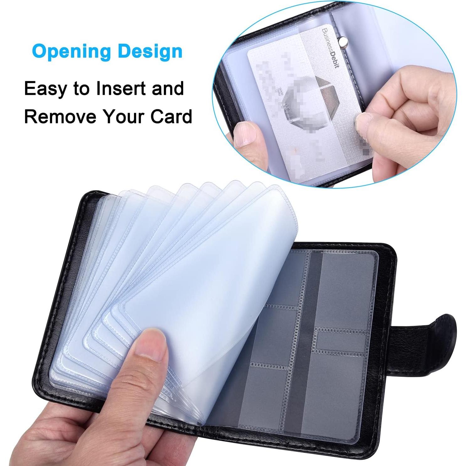 Portatarjetas de Crédito Wisdompro con Bloqueo RFID - Negro