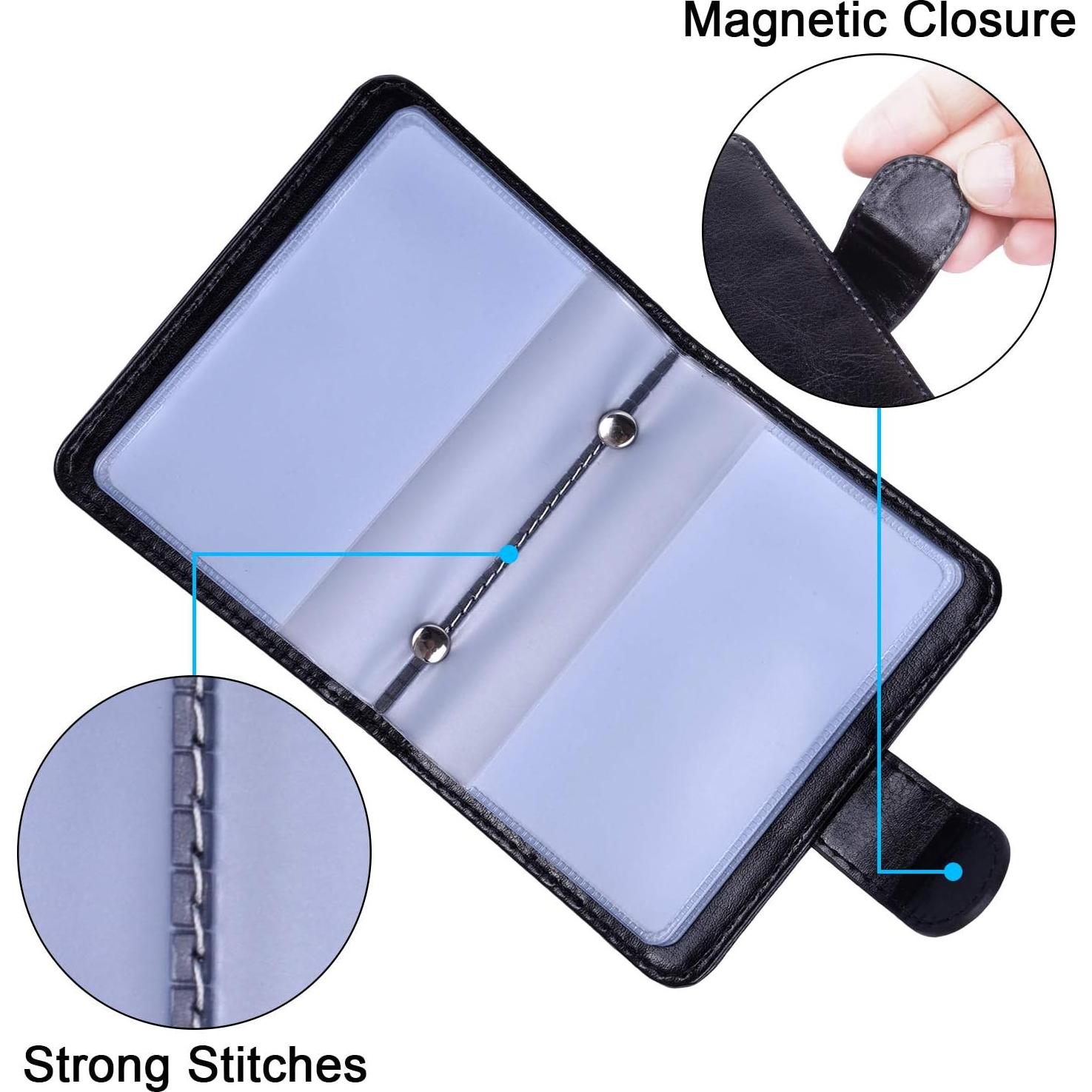 Portatarjetas de Crédito Wisdompro con Bloqueo RFID - Negro