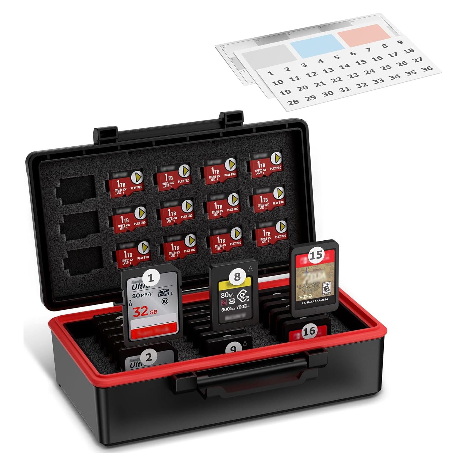 Estuche Organizador para 21 Tarjetas SD y 15 Micro SD Kiorafoto