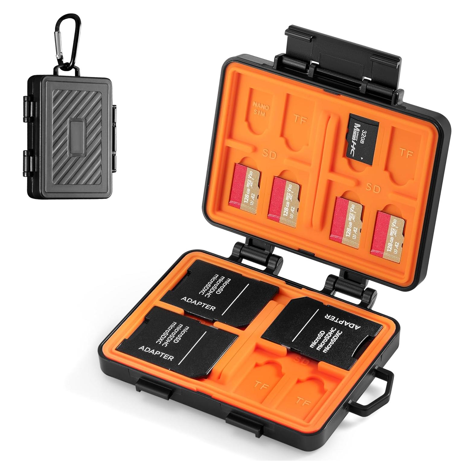 Estuche para Tarjetas Micro SD Tomat 24 Slots Resistente Agua