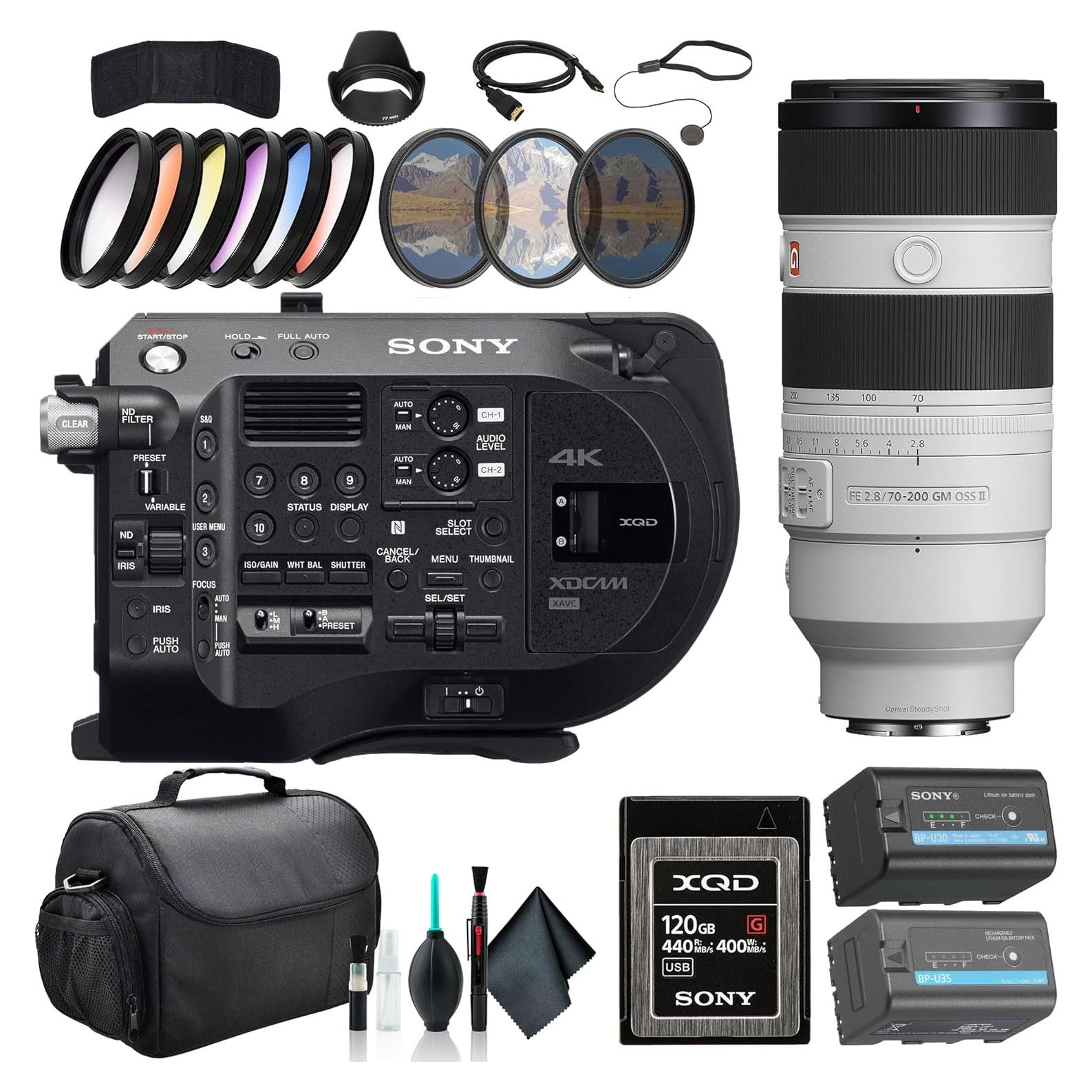 Cámara Sony PXW-FS7M2 XDCAM 4K + Lente 70-200mm + Accesorios