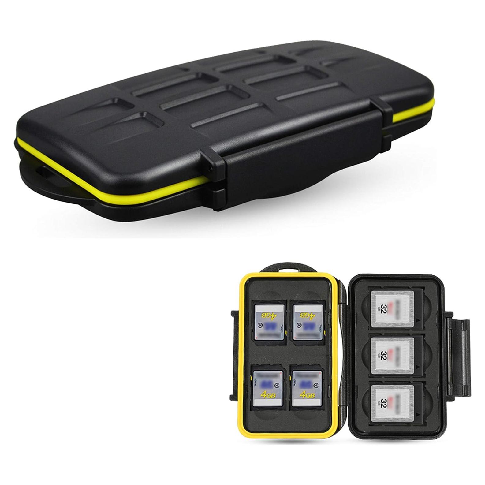 Funda de Almacenamiento JJC para 3 XQD y 4 SD - Resistente al Agua