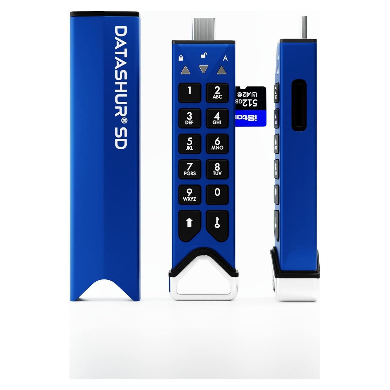 Paquete 2 iStorage DatAshur SD USB Encriptada 256GB + MicroSD 128GB