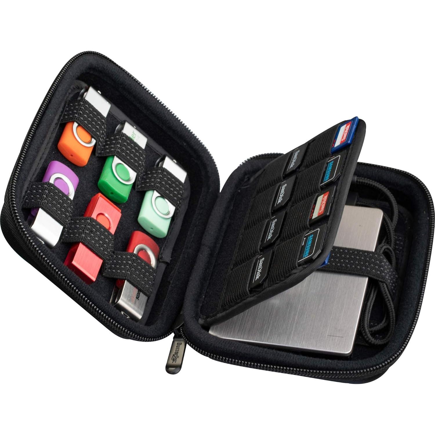 Funda de Almacenamiento ButterFox para USB y Tarjetas SD (12USB+16SD)
