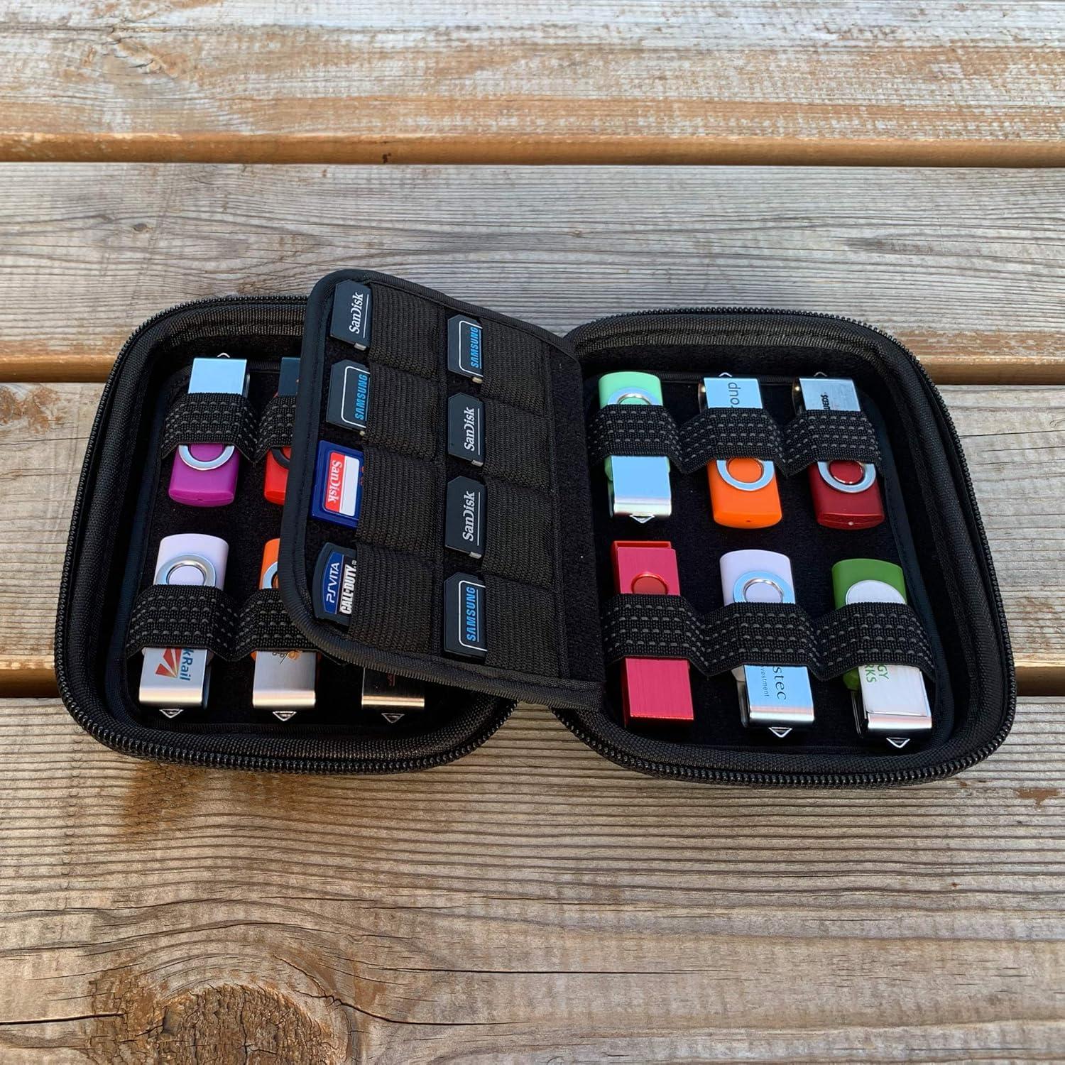 Funda de Almacenamiento ButterFox para USB y Tarjetas SD (12USB+16SD)