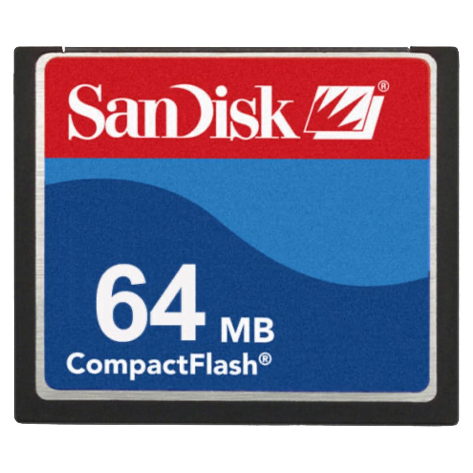 Tarjeta CompactFlash SanDisk 64 MB Resistente al Agua