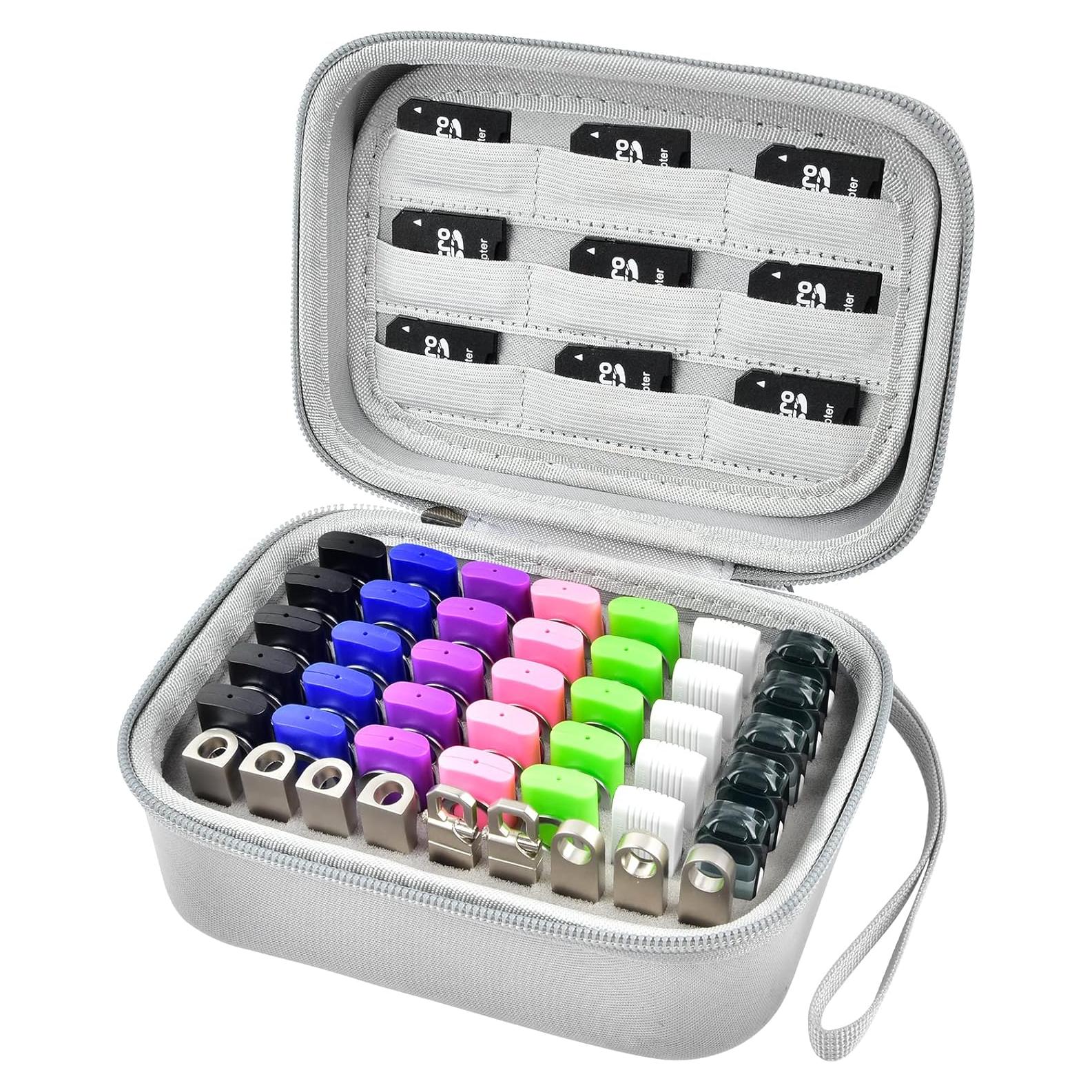 Funda Organizadora para Pen Drive USB Comecase Gris 17.8x12.9cm