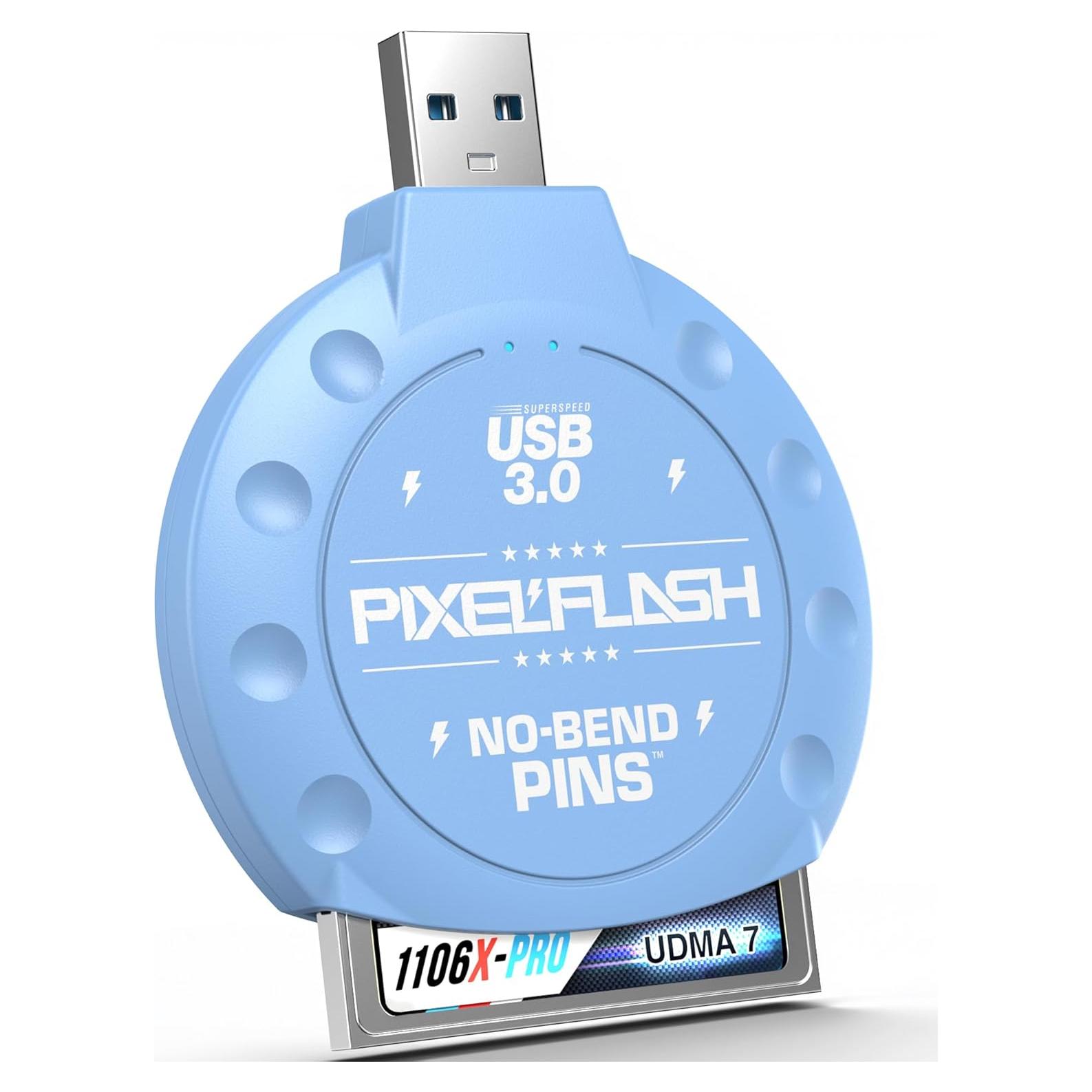 Lector de Tarjetas CF PixelFlash Azul USB 3.0 5GB/s