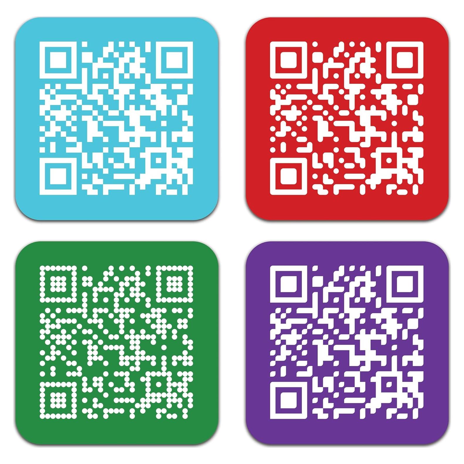 Etiquetas de Código QR Personalizadas Bunny Badges 5 cm