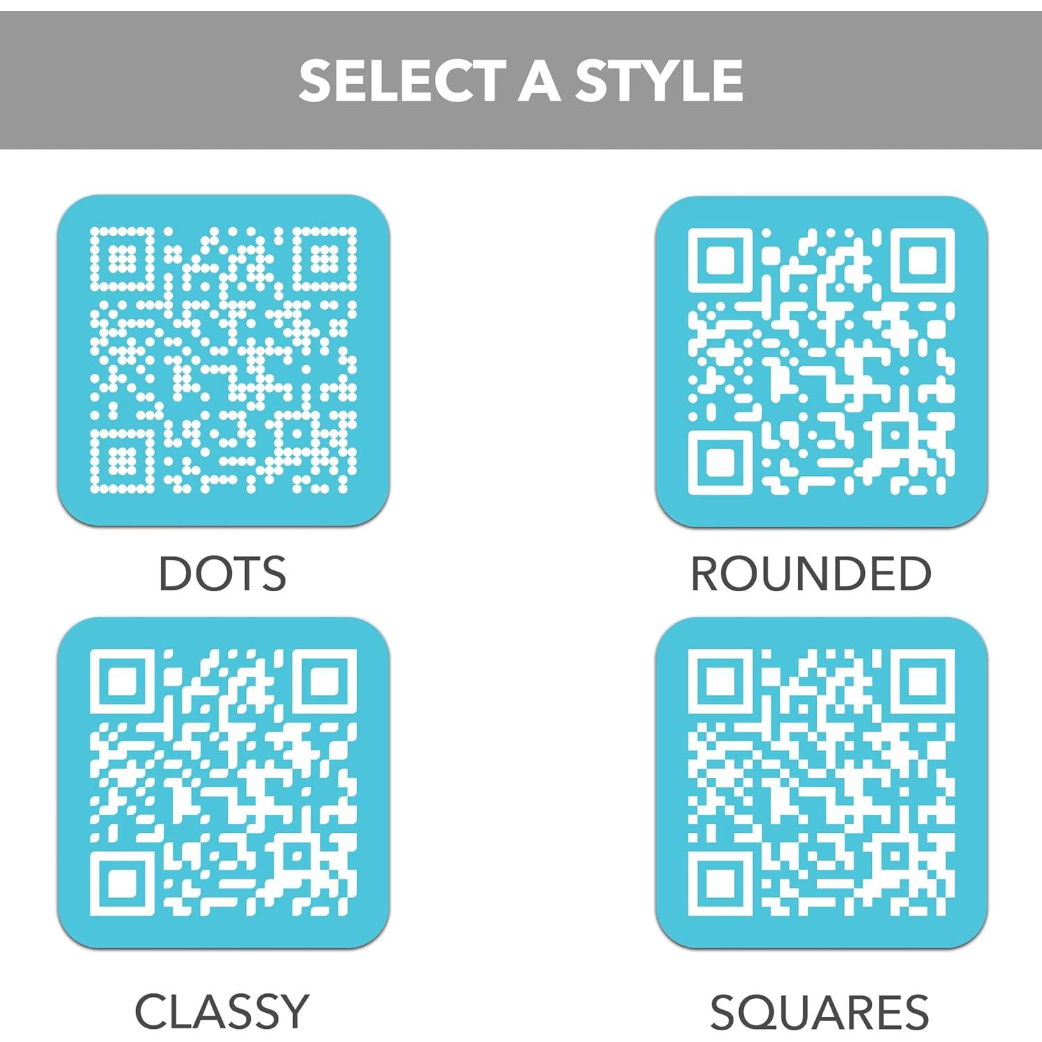 Etiquetas de Código QR Personalizadas Bunny Badges 5 cm