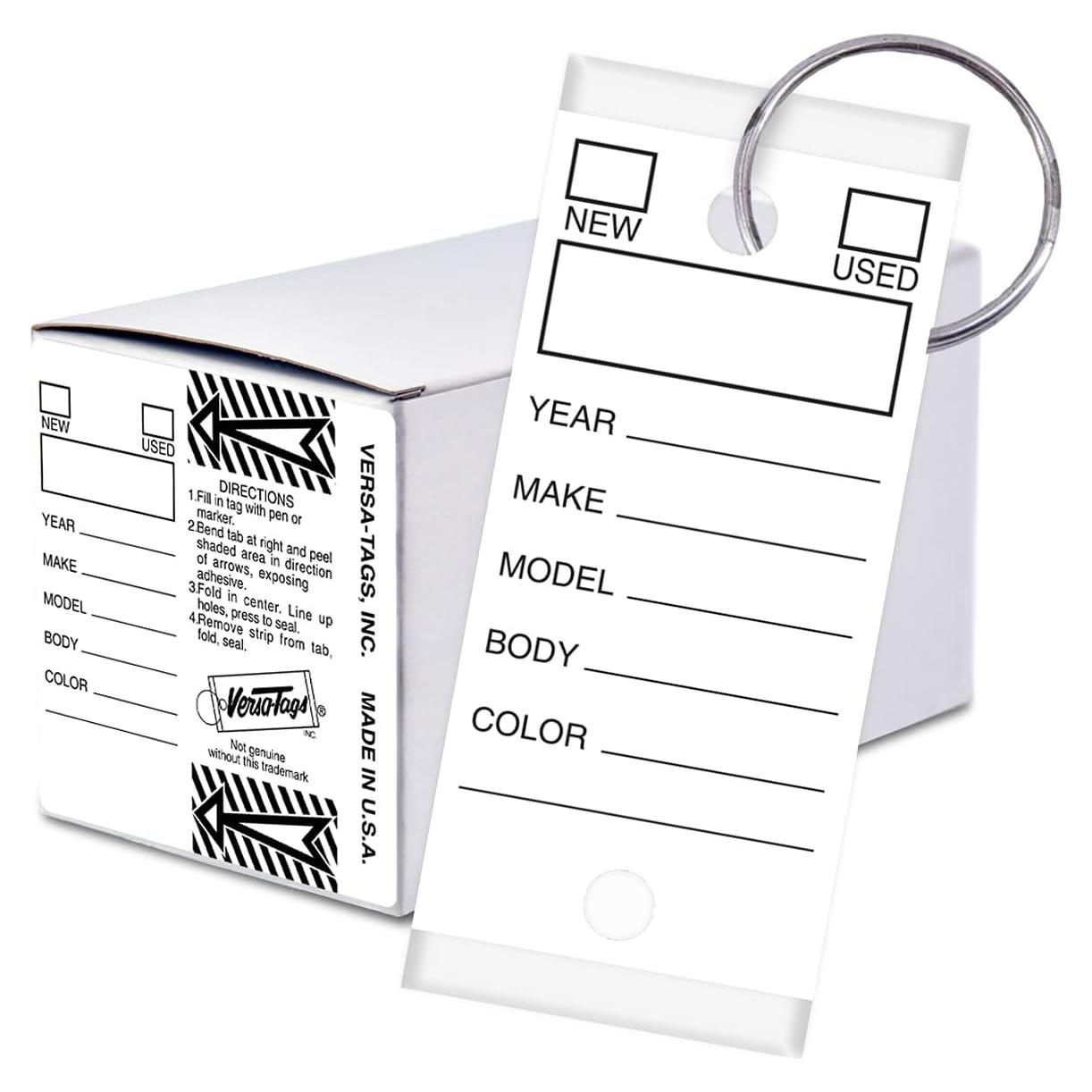 Etiquetas de Llave Versa-Tags 250 Unidades Autoprotegidas