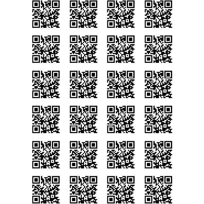 Pegatinas de Código QR Personalizadas Hubco - 96 Unidades