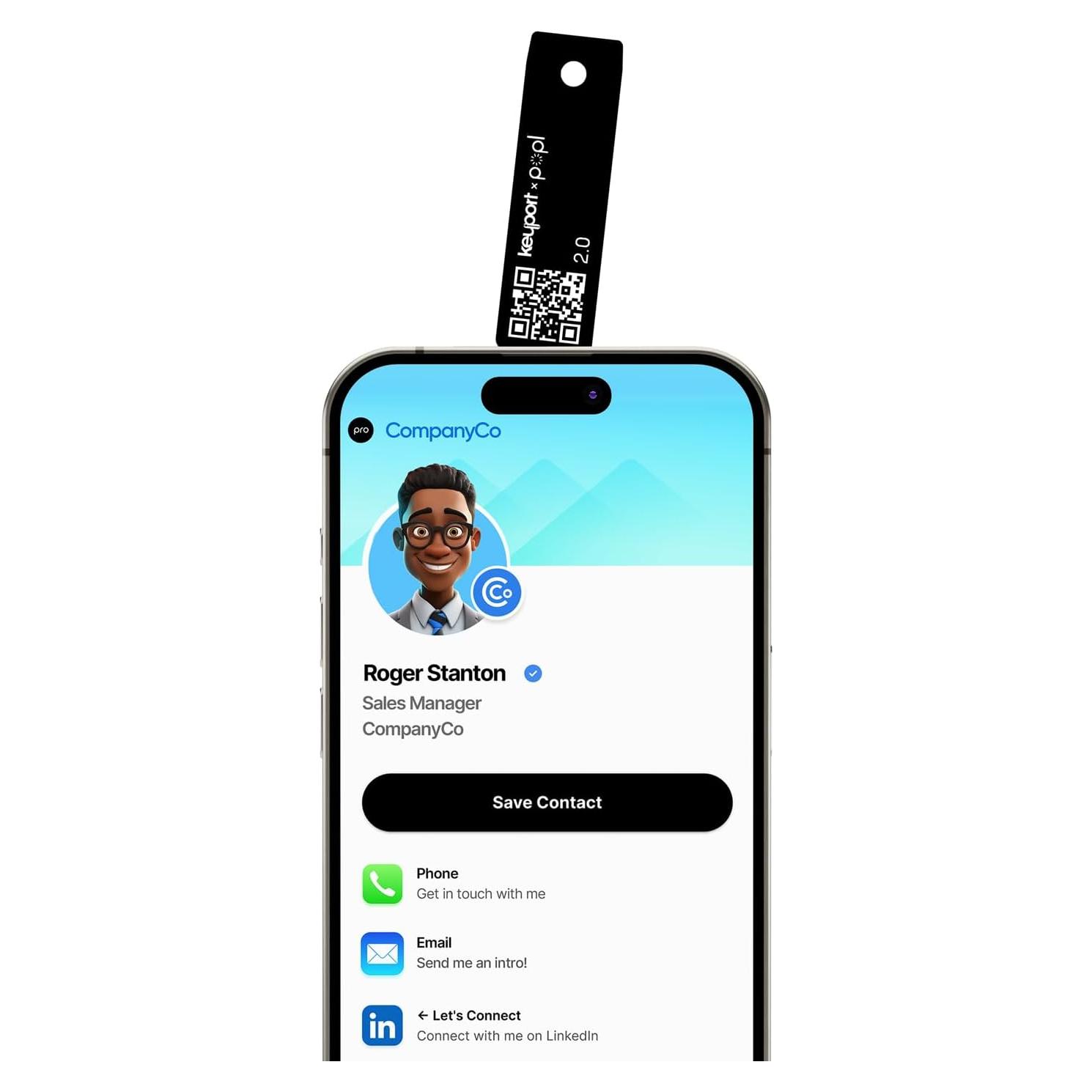 Tarjeta Digital ME Key 2.0 Keyport - NFC y QR para Networking